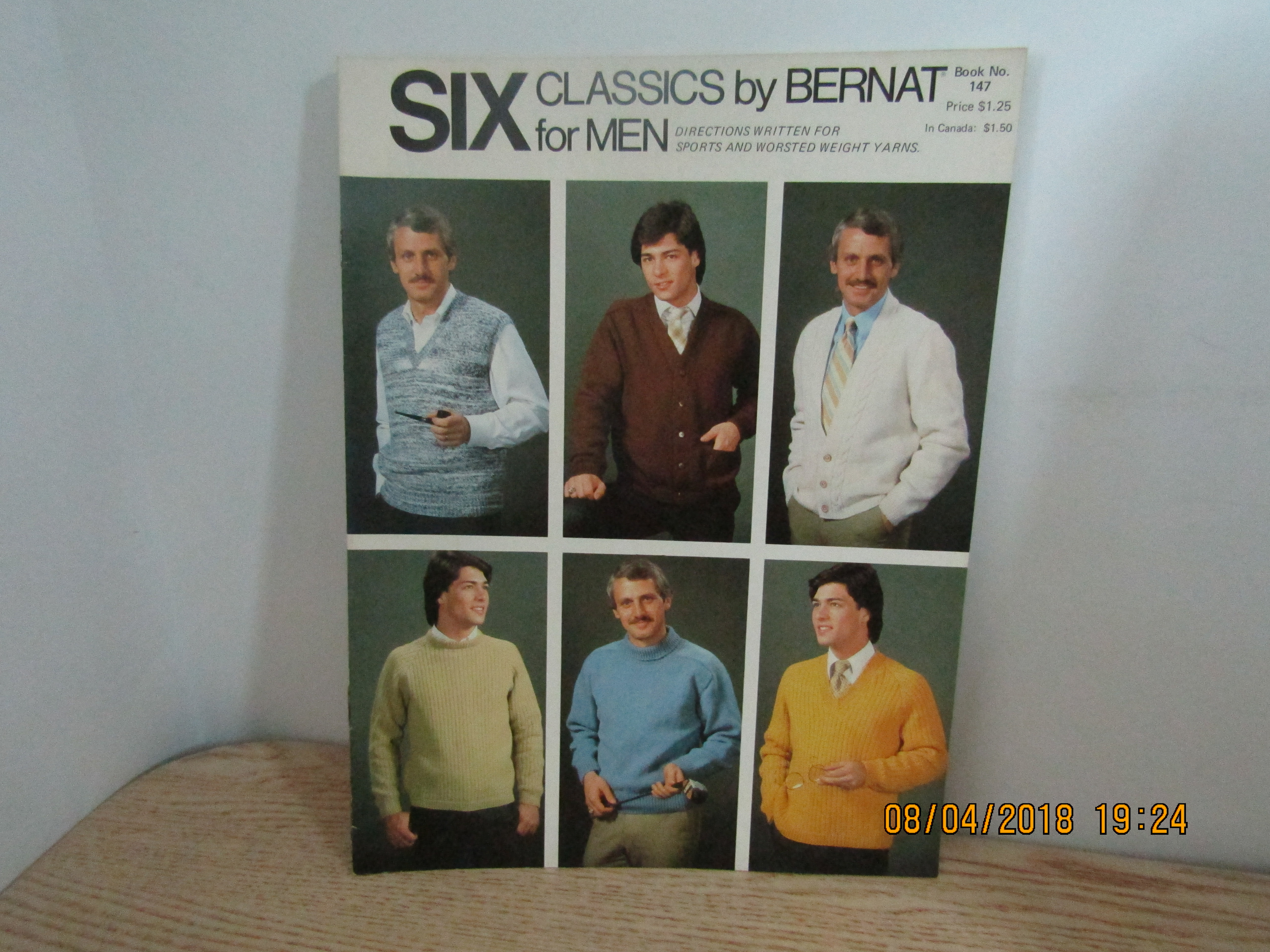 Bernat Six Classics For Men's Sweaters #147