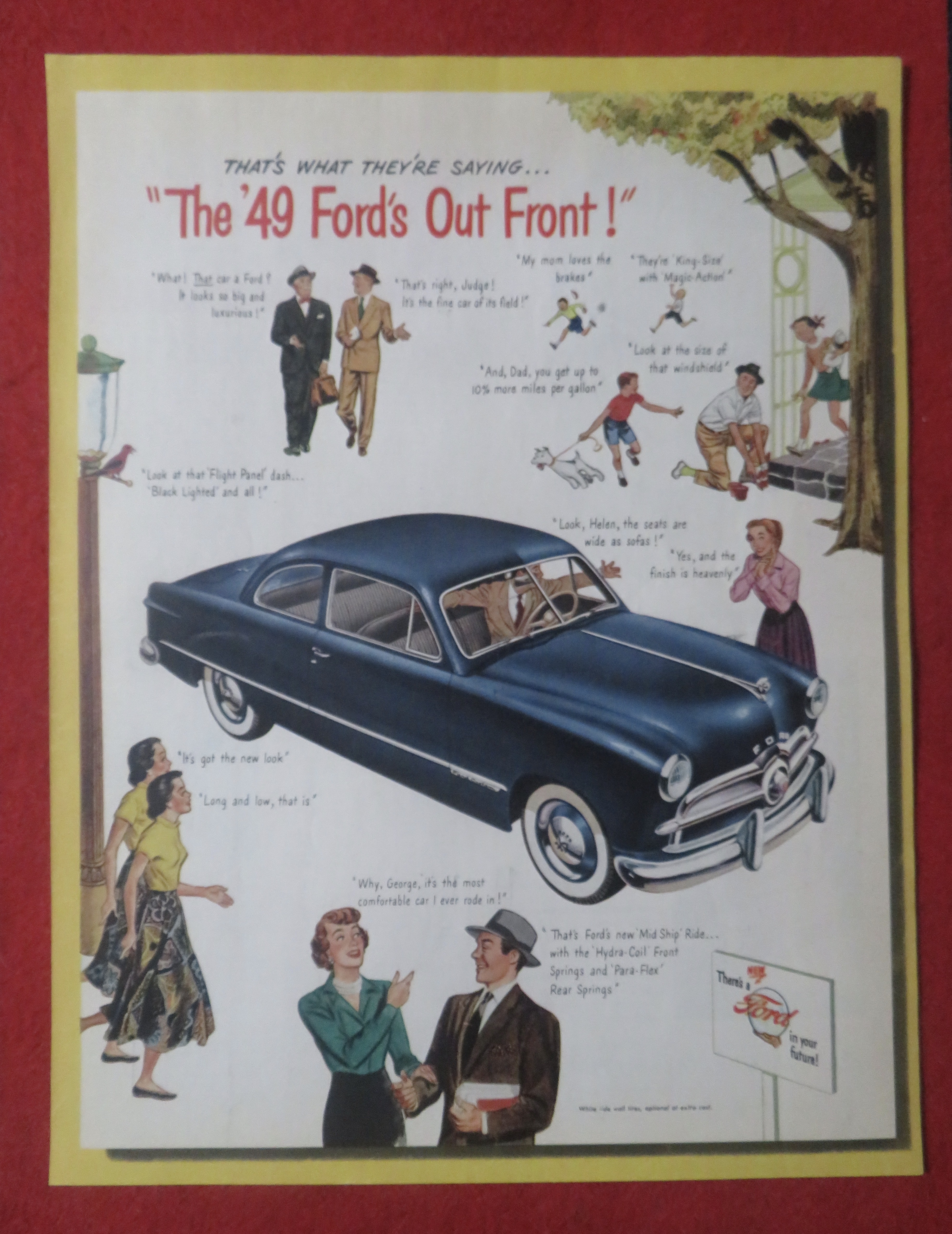 1948 Ford Automobile with The '49 Ford's Out Front