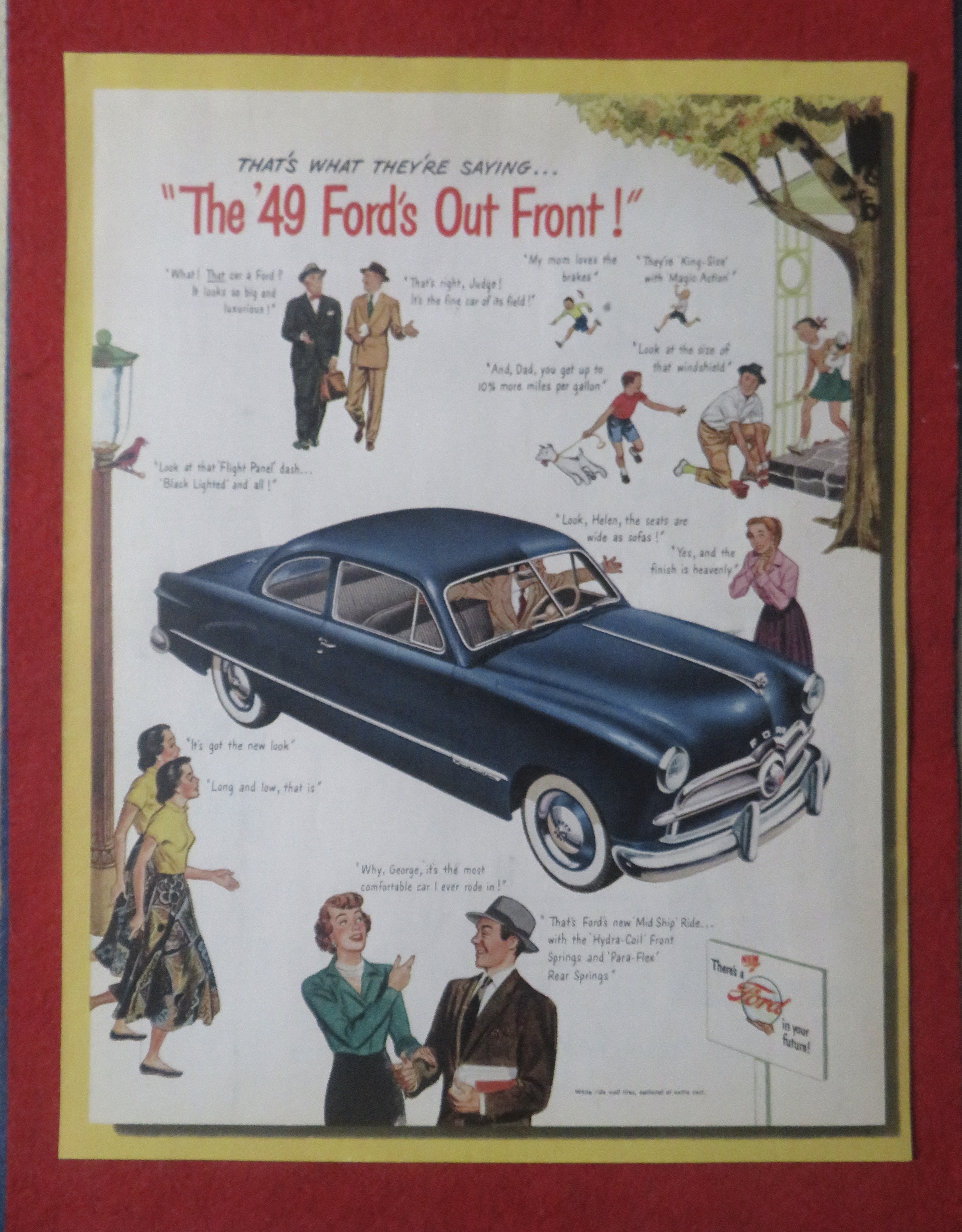 1948 Ford Automobile with The '49 Ford's Out Front