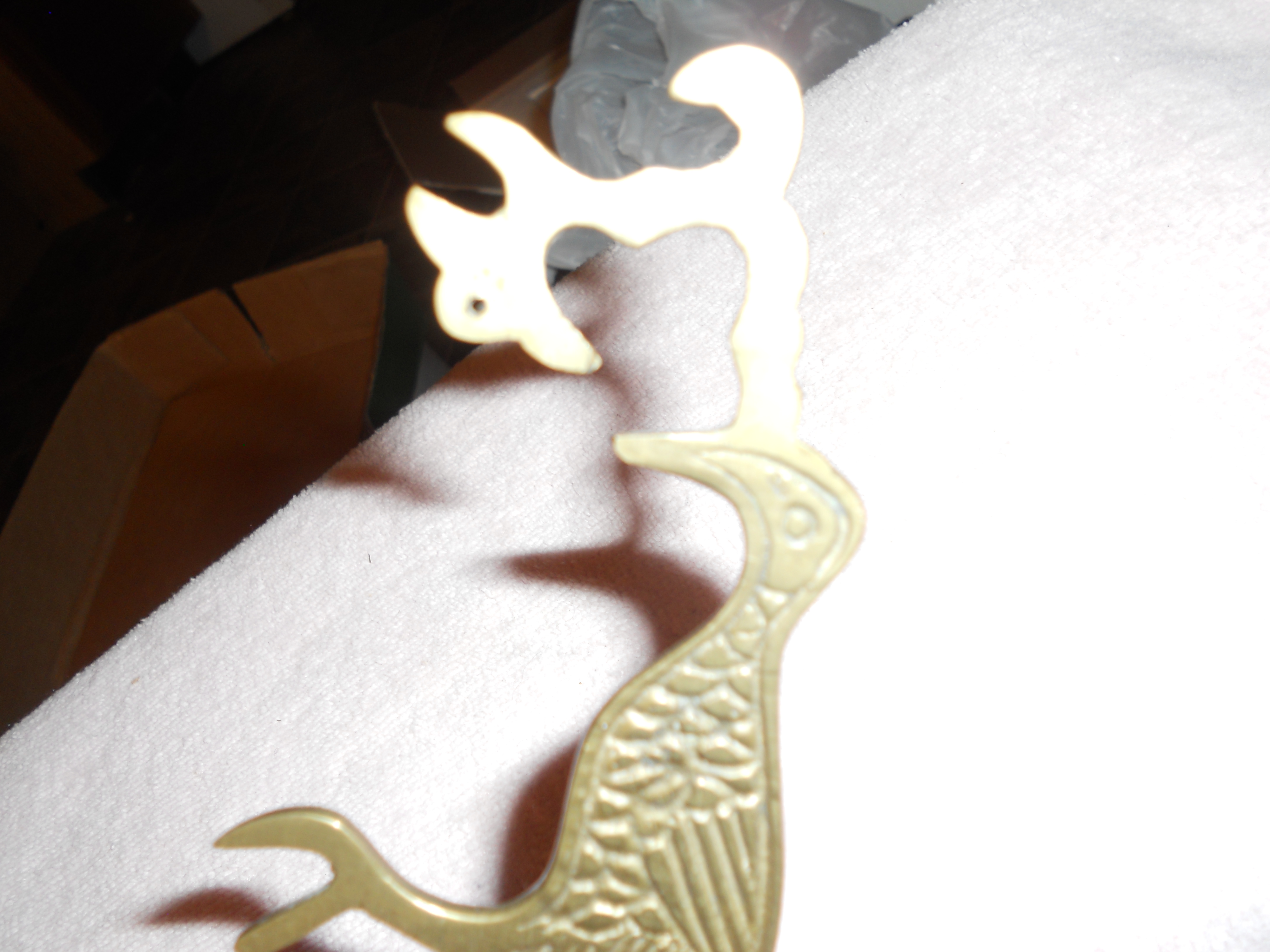 Brass Footed Bird Display Hanger