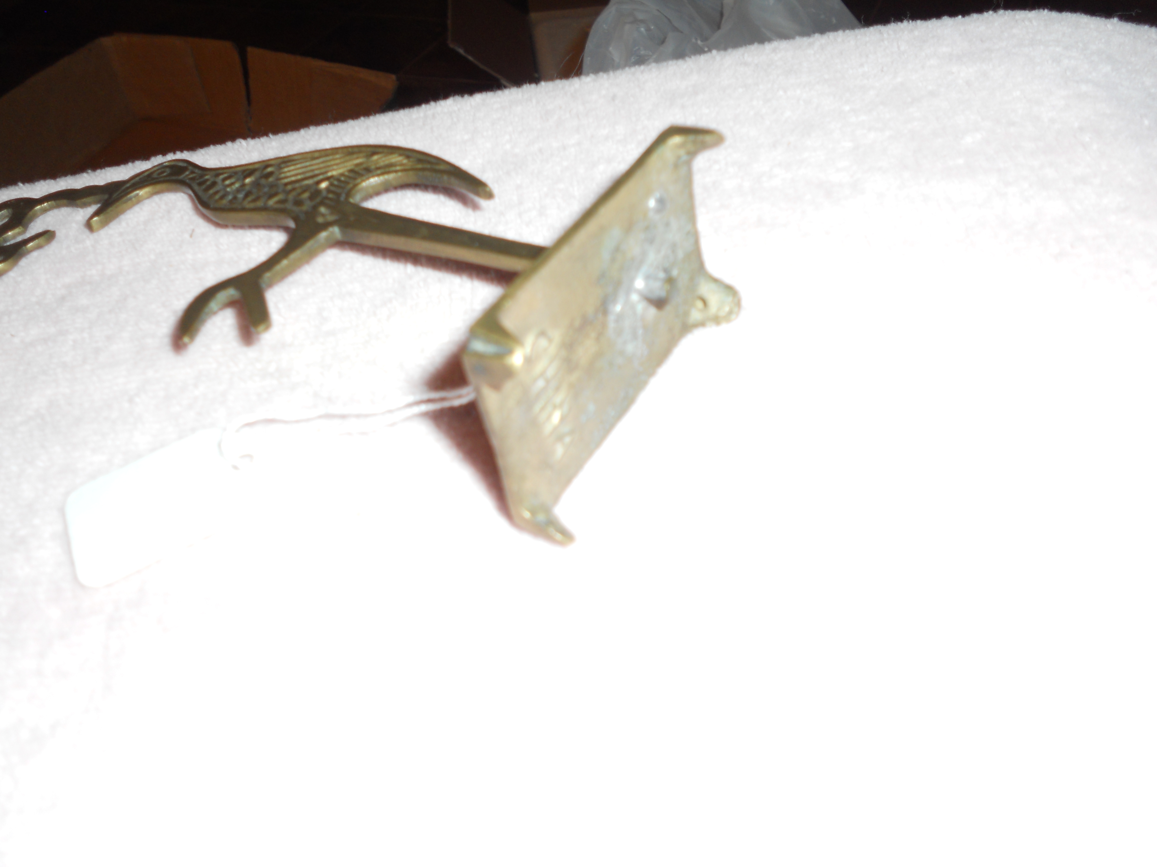 Brass Footed Bird Display Hanger