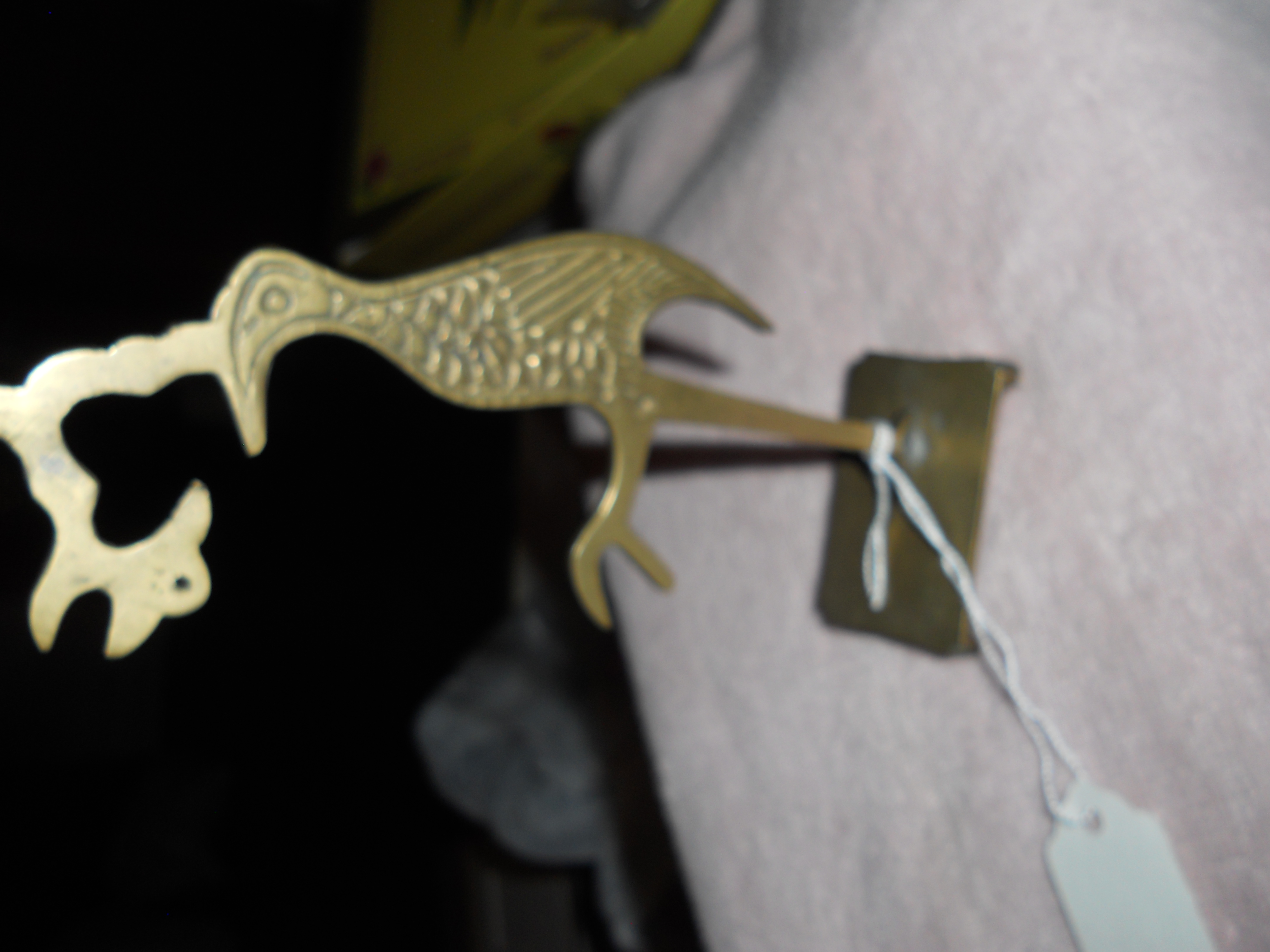 Brass Footed Bird Display Hanger