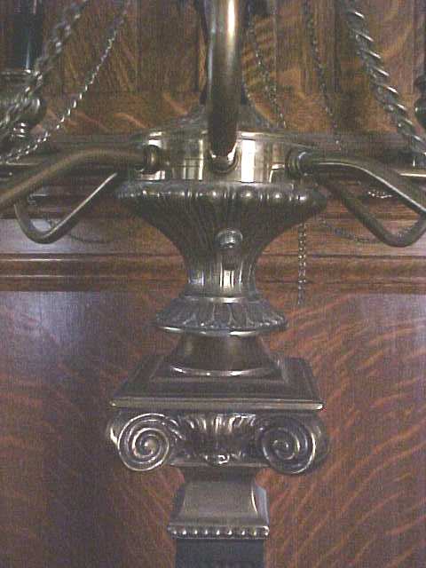Candelabra Lamp Brass Marble Exquisite Large