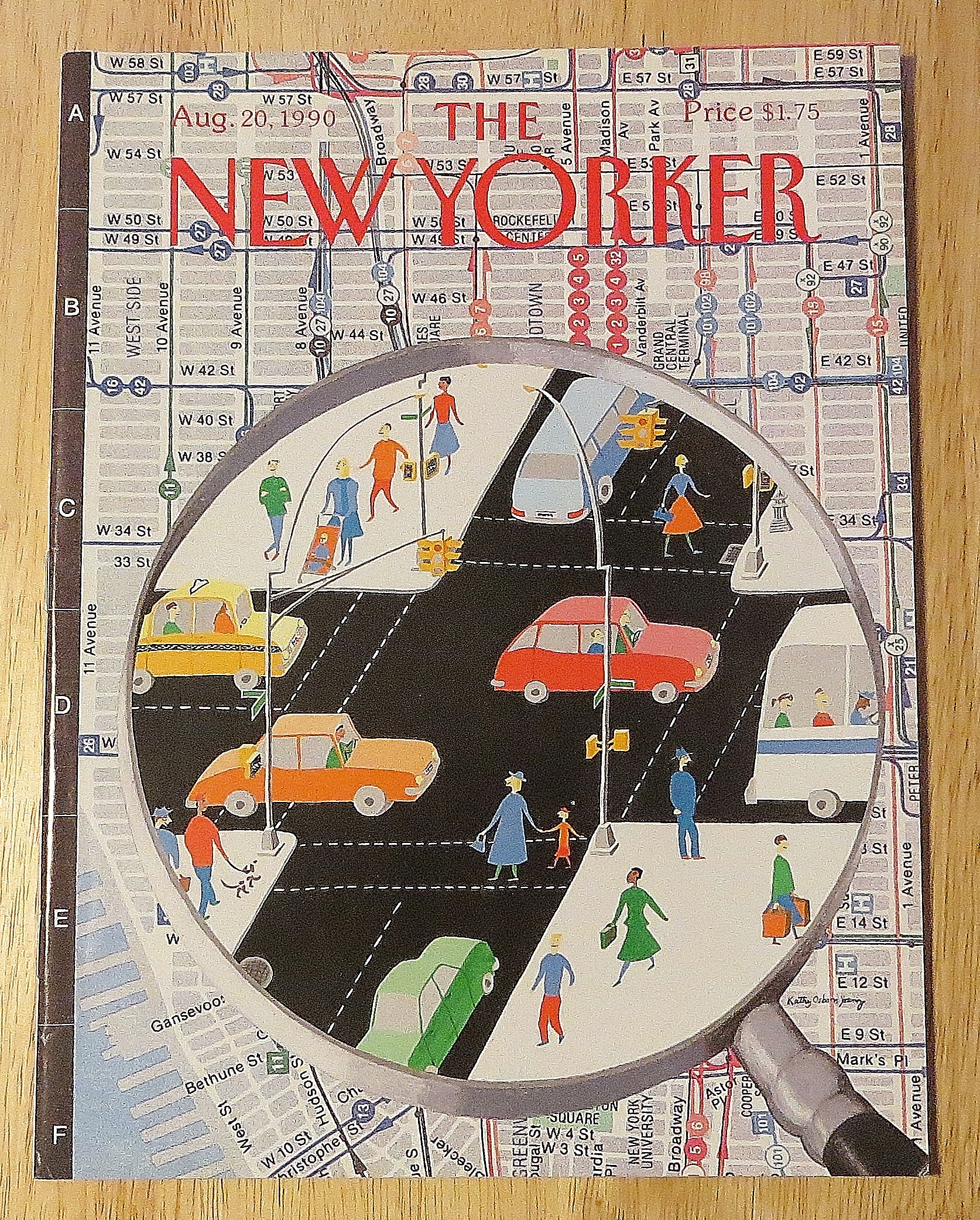 New Yorker Magazine August 20, 1990 City Traffic