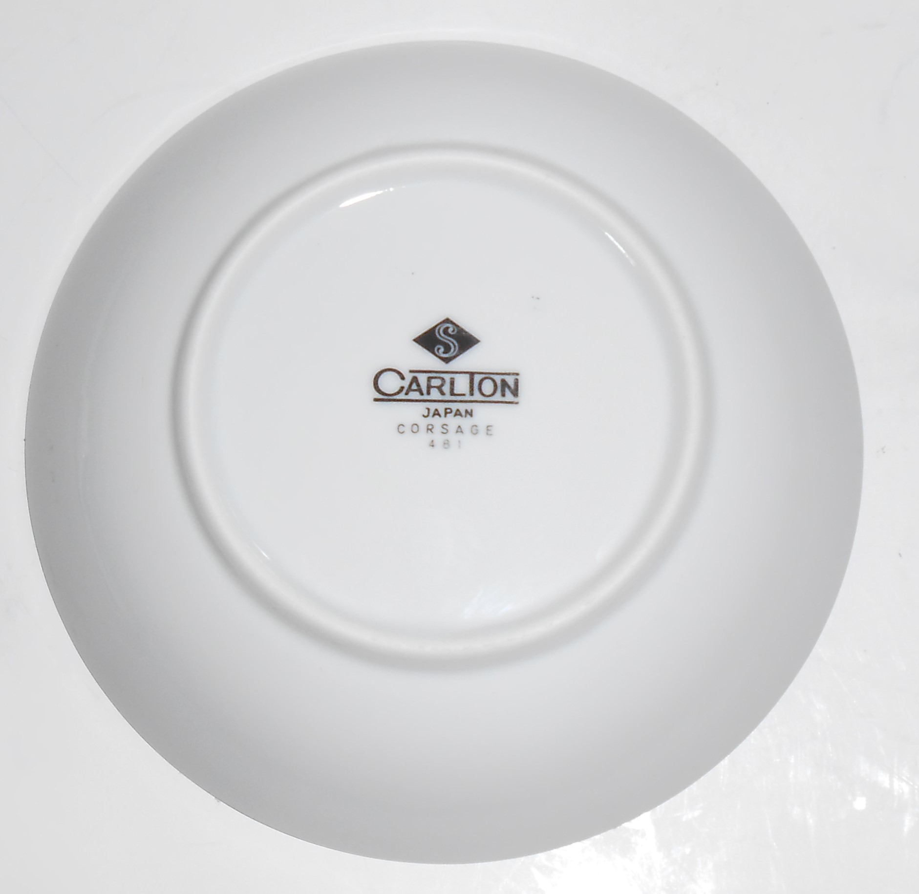 Carlton Fine China Corsage Floral w/Platinum Fruit Bowl