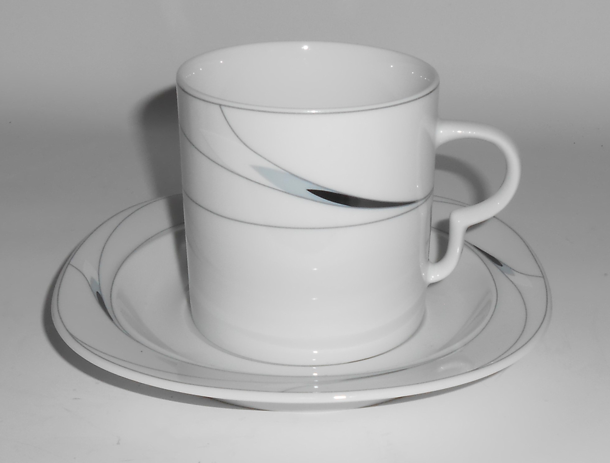 Mikasa Fine China Caviar Cup & Saucer Set