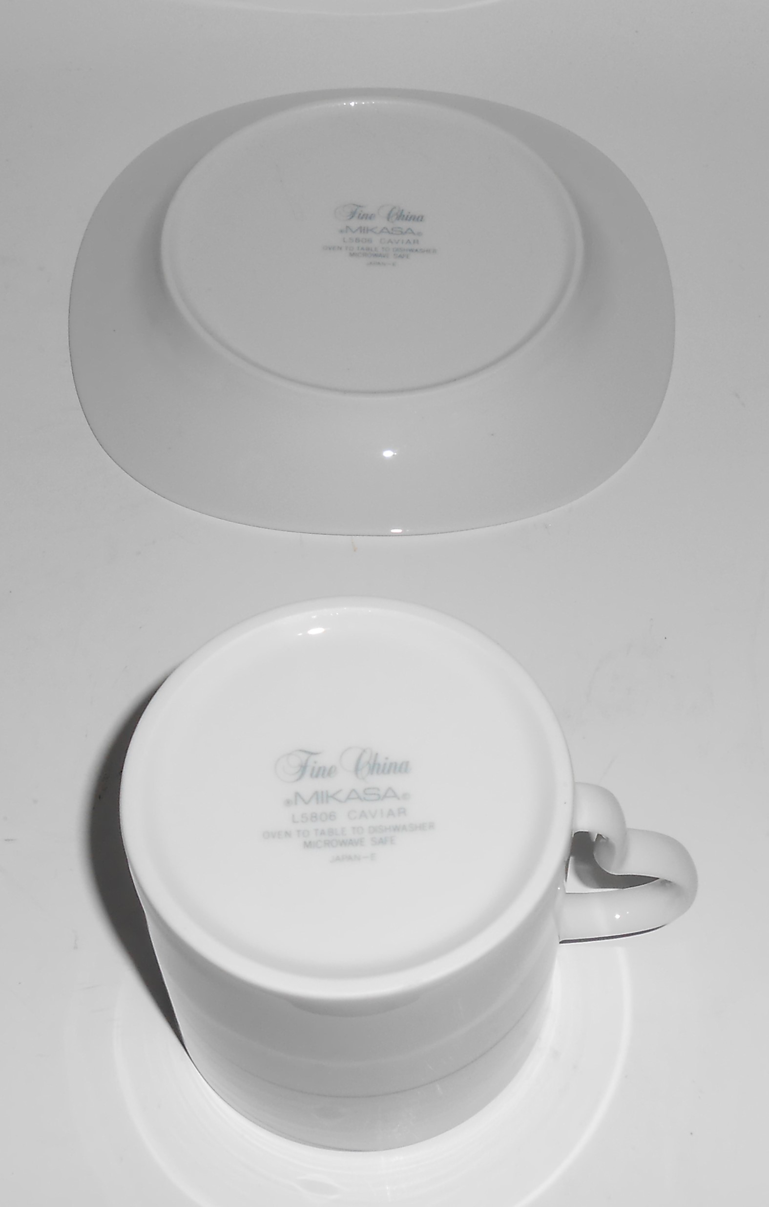 Mikasa Fine China Caviar Cup & Saucer Set