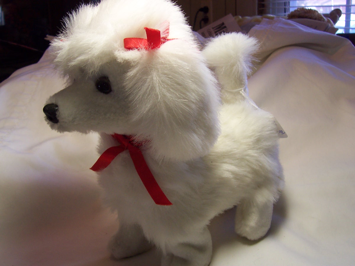Poodle Stuffed Animated Battery Operated