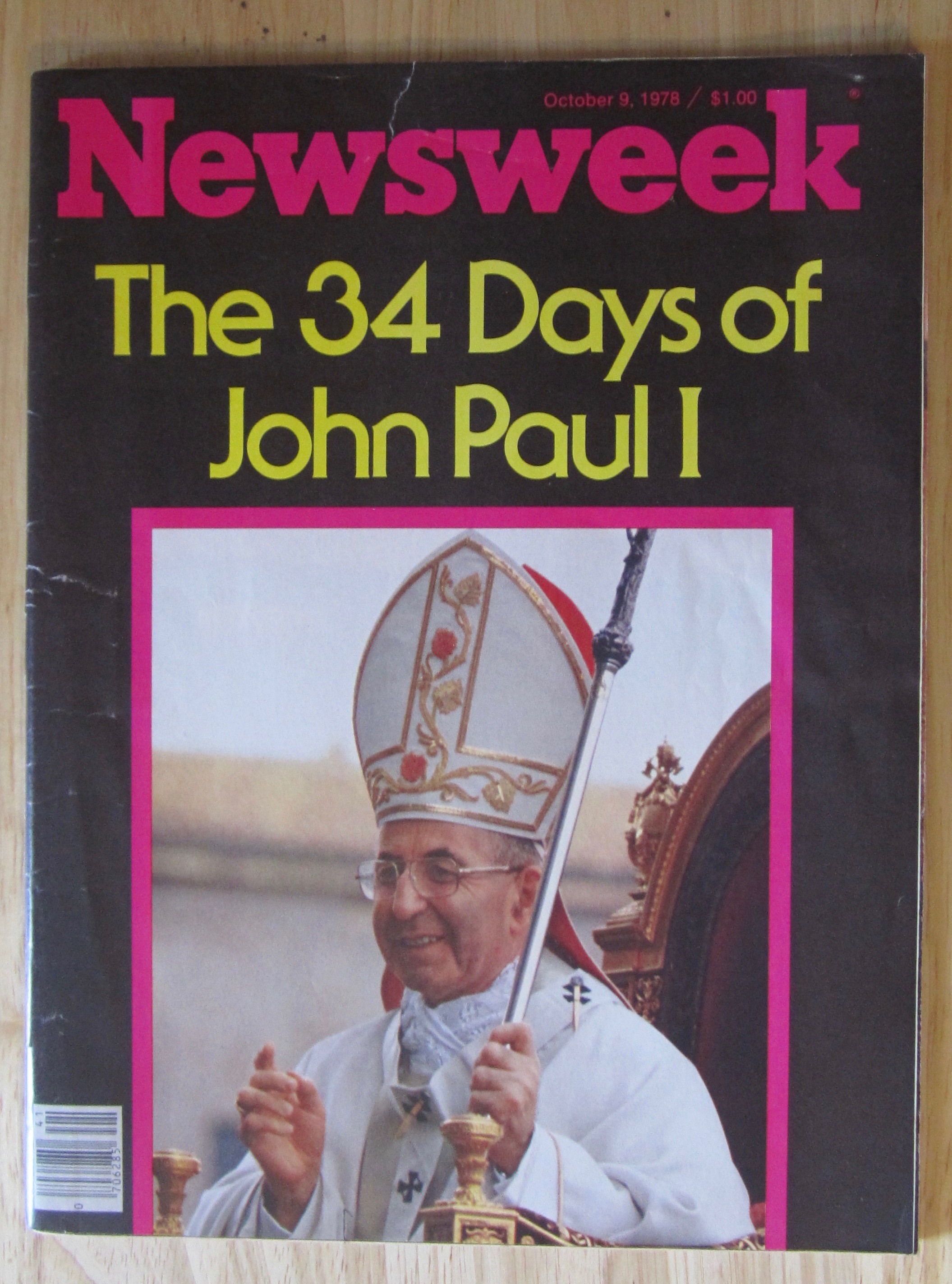 Newsweek Magazine October 9, 1978 34 Days of John Paul