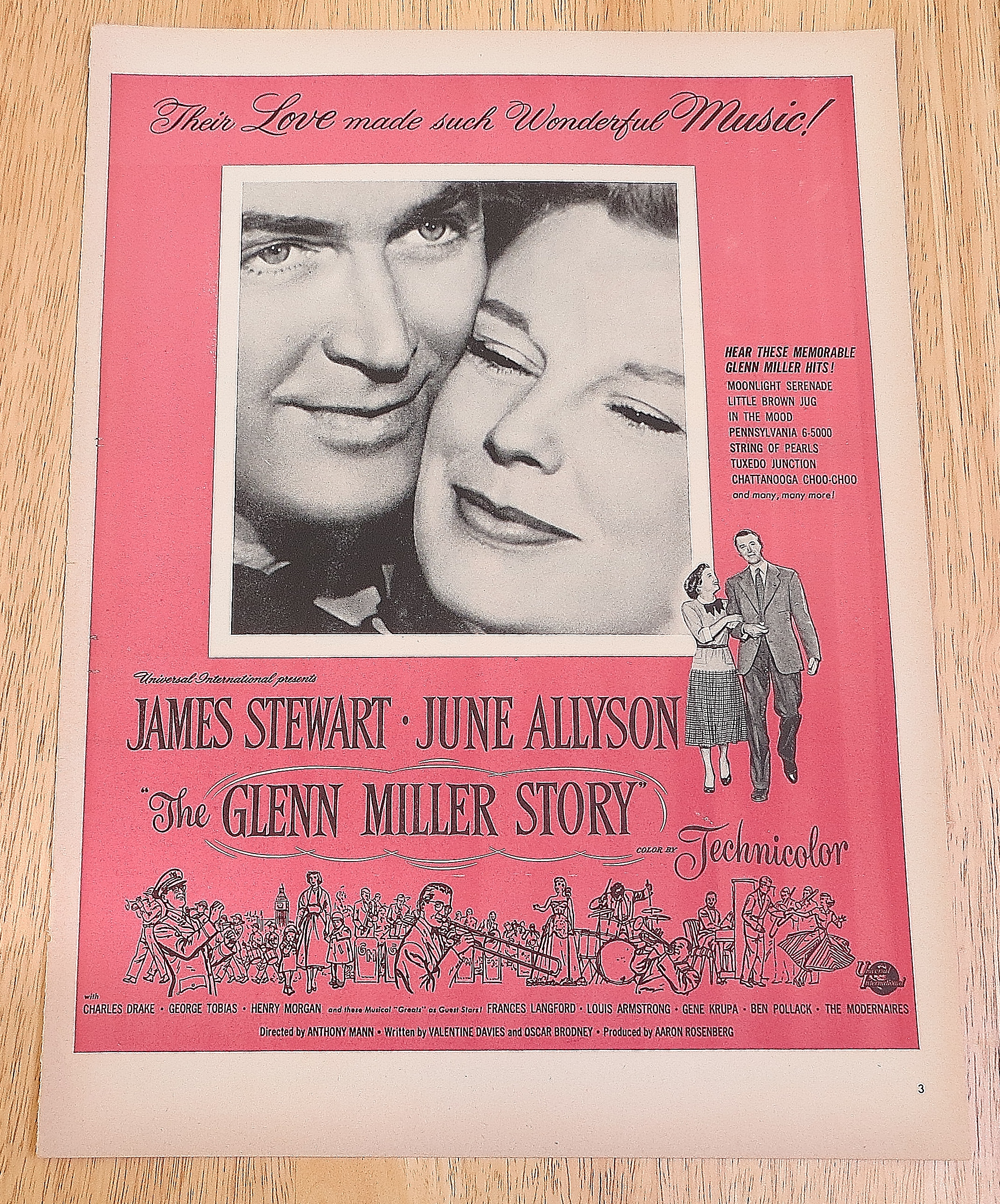 1954 Glenn Miller Story With James Stewart