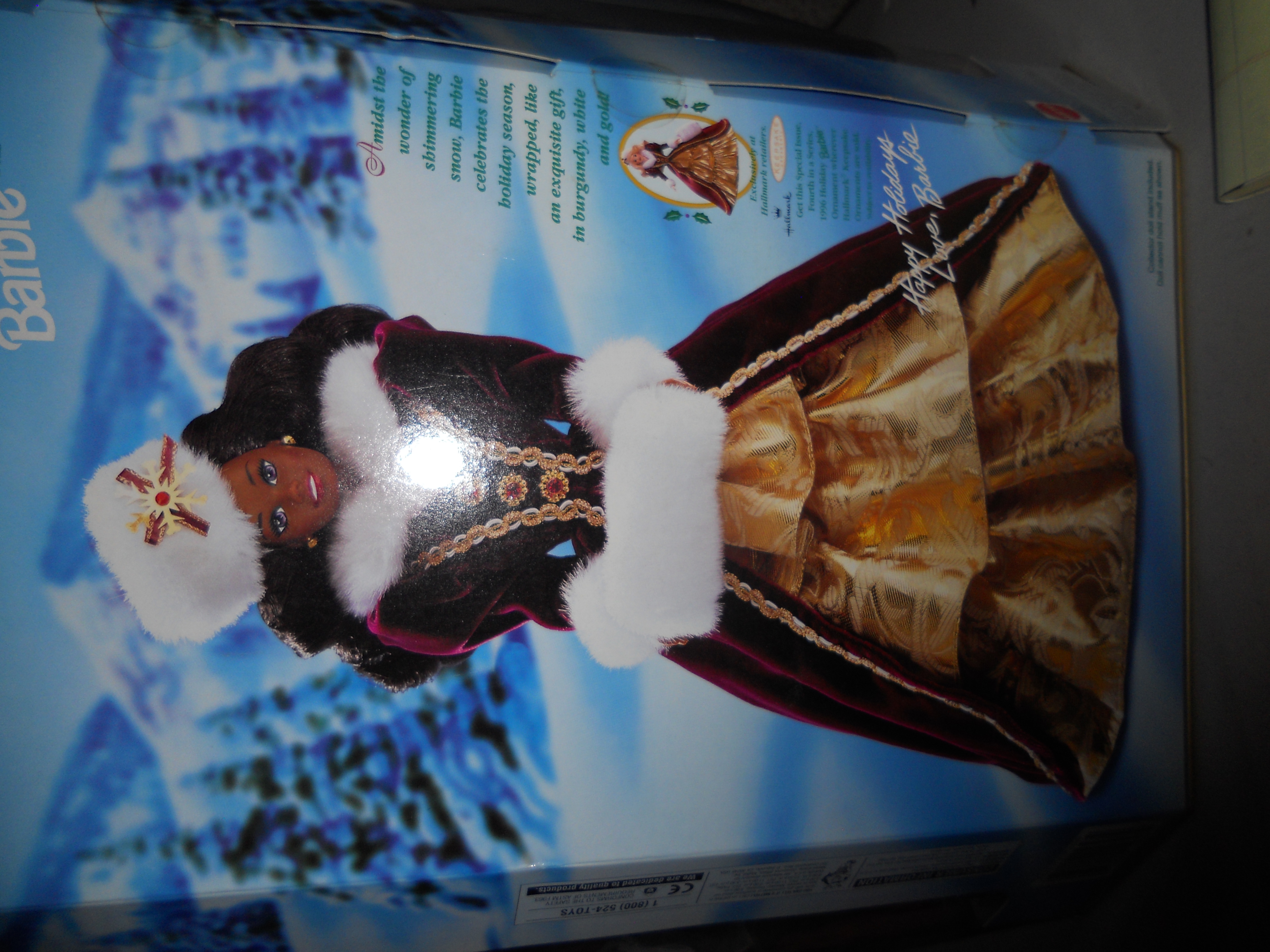 Barbie Doll Happy Holidays 1996 Mattel African American