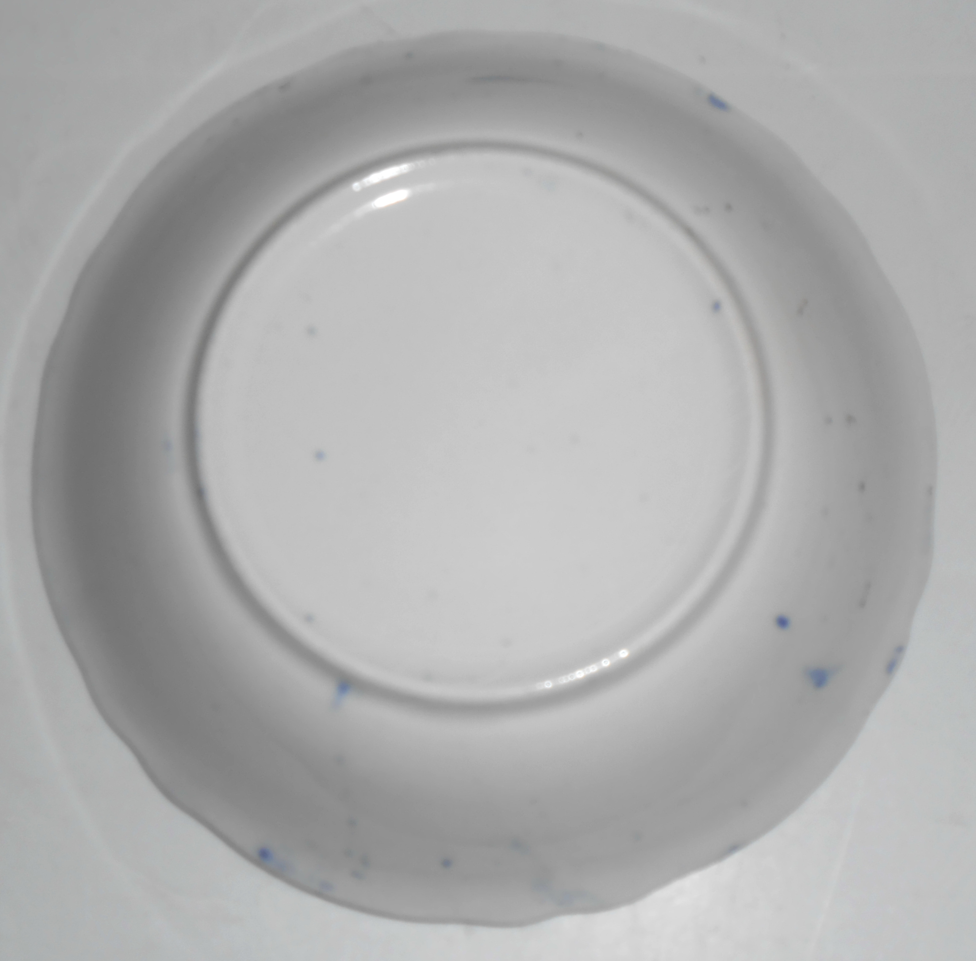 Flow Blue Imperial China Fruit Bowl With Gold Decoratio