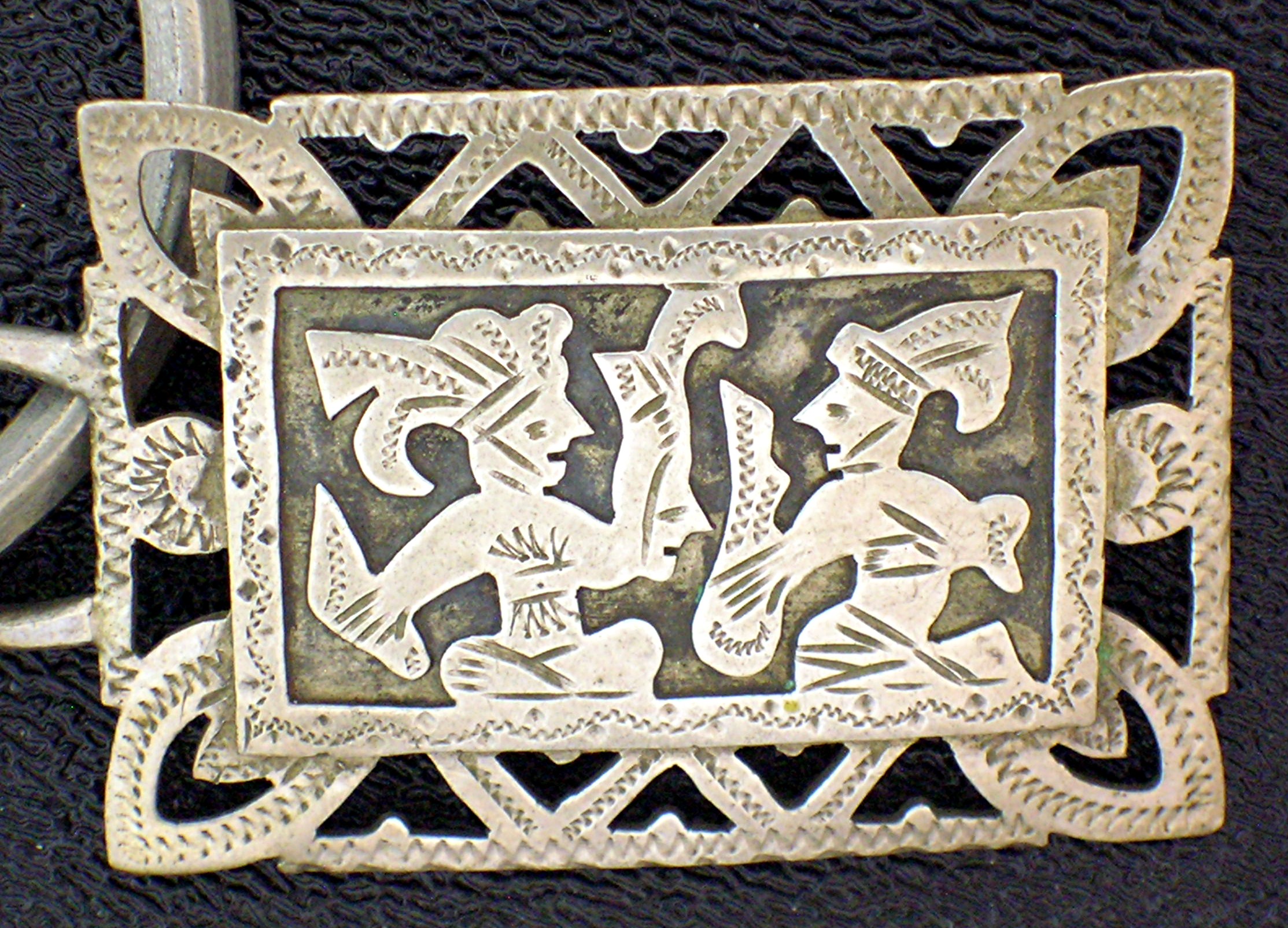 Sterling Silver Warriors Key Fob Guatemala