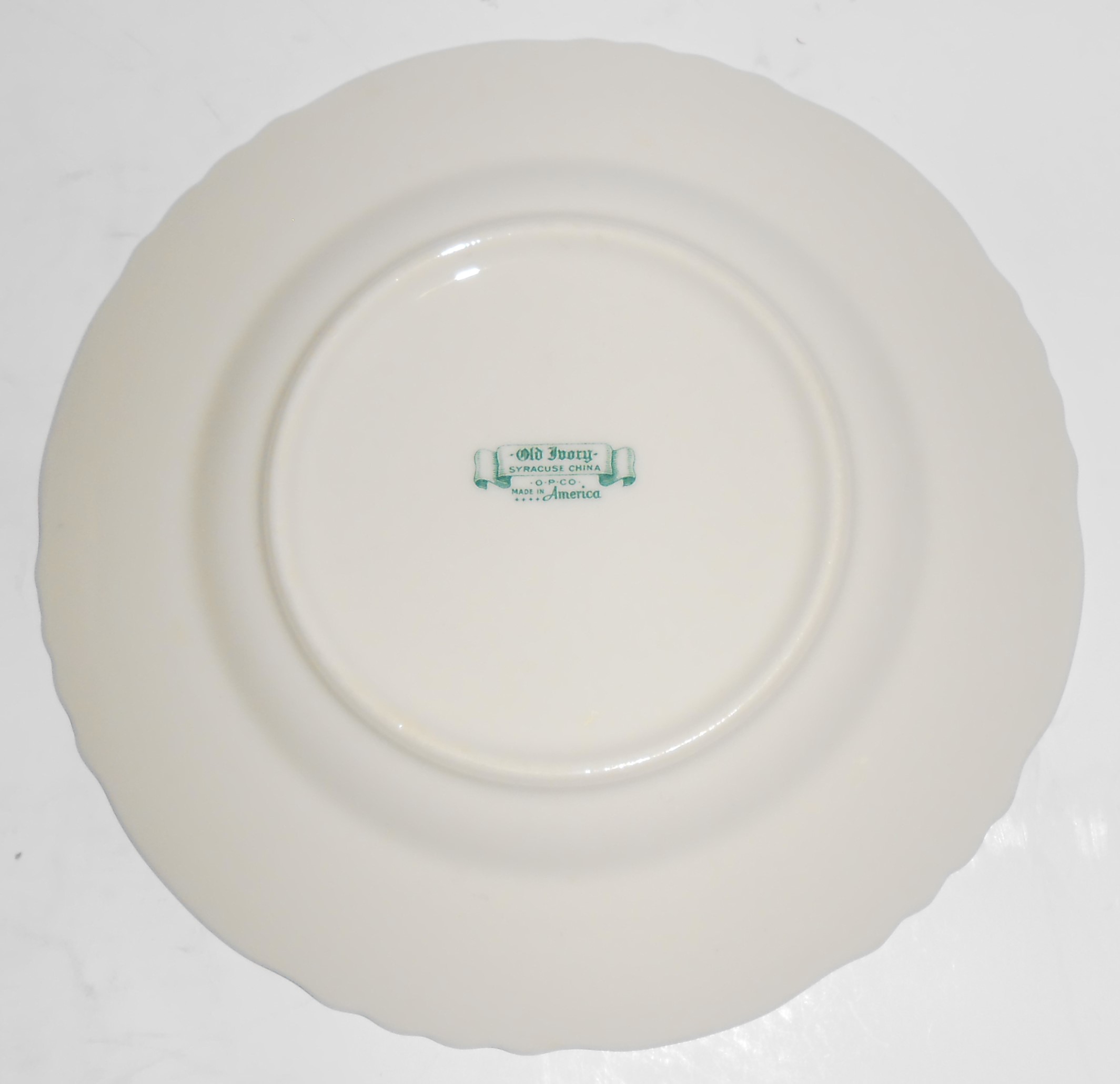 Syracuse China Old Ivory Gold Fluted Bread Plate