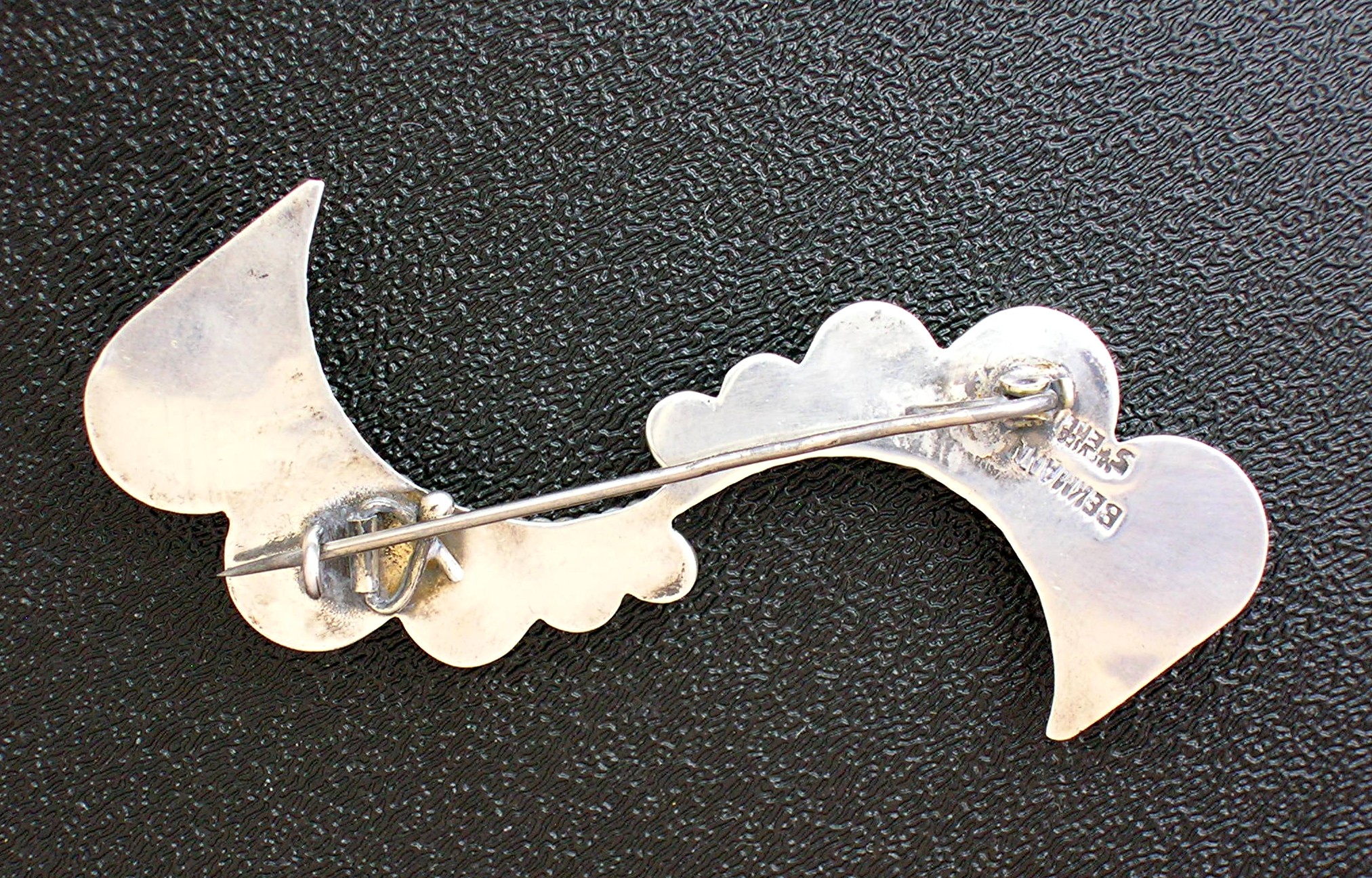Mexico Silver Signed BEKMANN Brooch