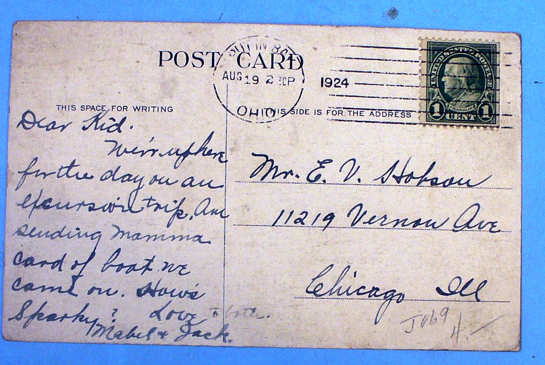 Commodore Perry Leaving Niagara For Lawrence Postcard