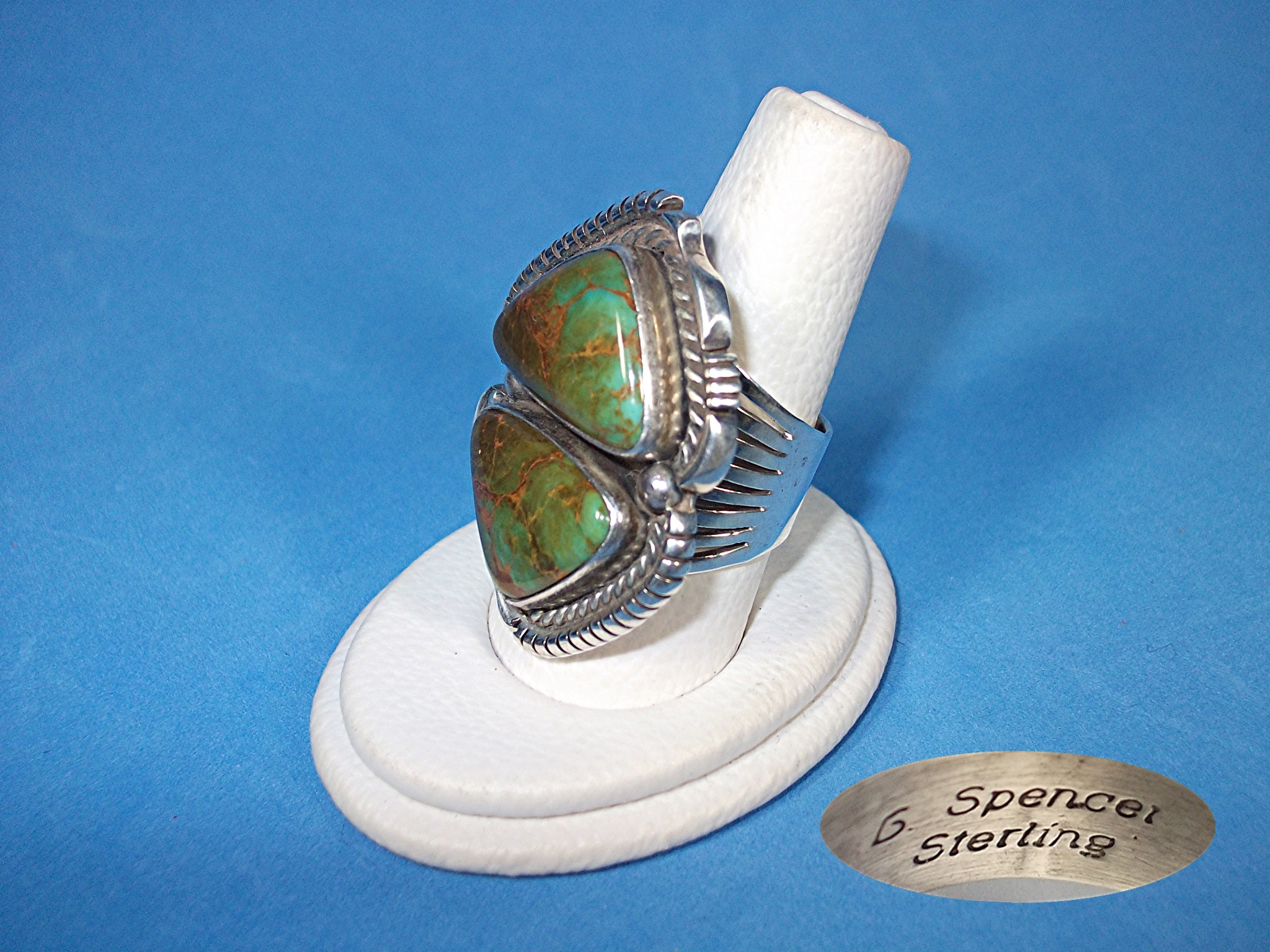 Carico Lake Turquoise Sterling Silver Ring G Spencer