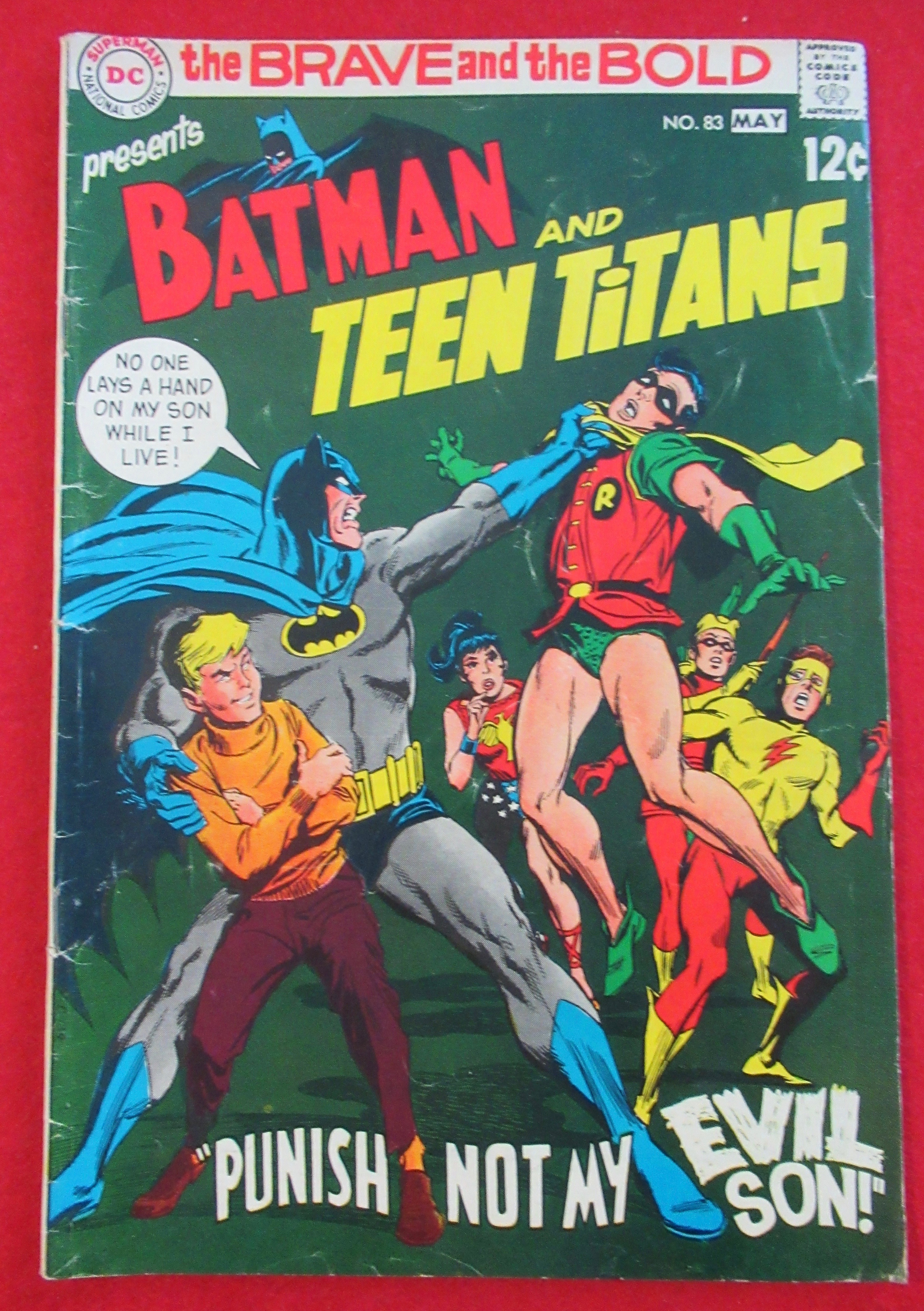Batman & Teen Titans Comic May 1969 Evil Son
