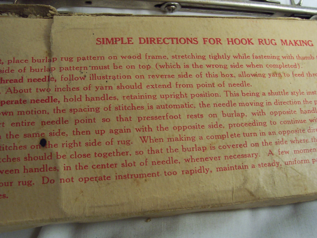 E.Z. Automatic Hook Rug Needle Wonderart