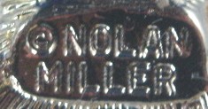 NOLAN MILLER Enamel and Crystal Flower brooch