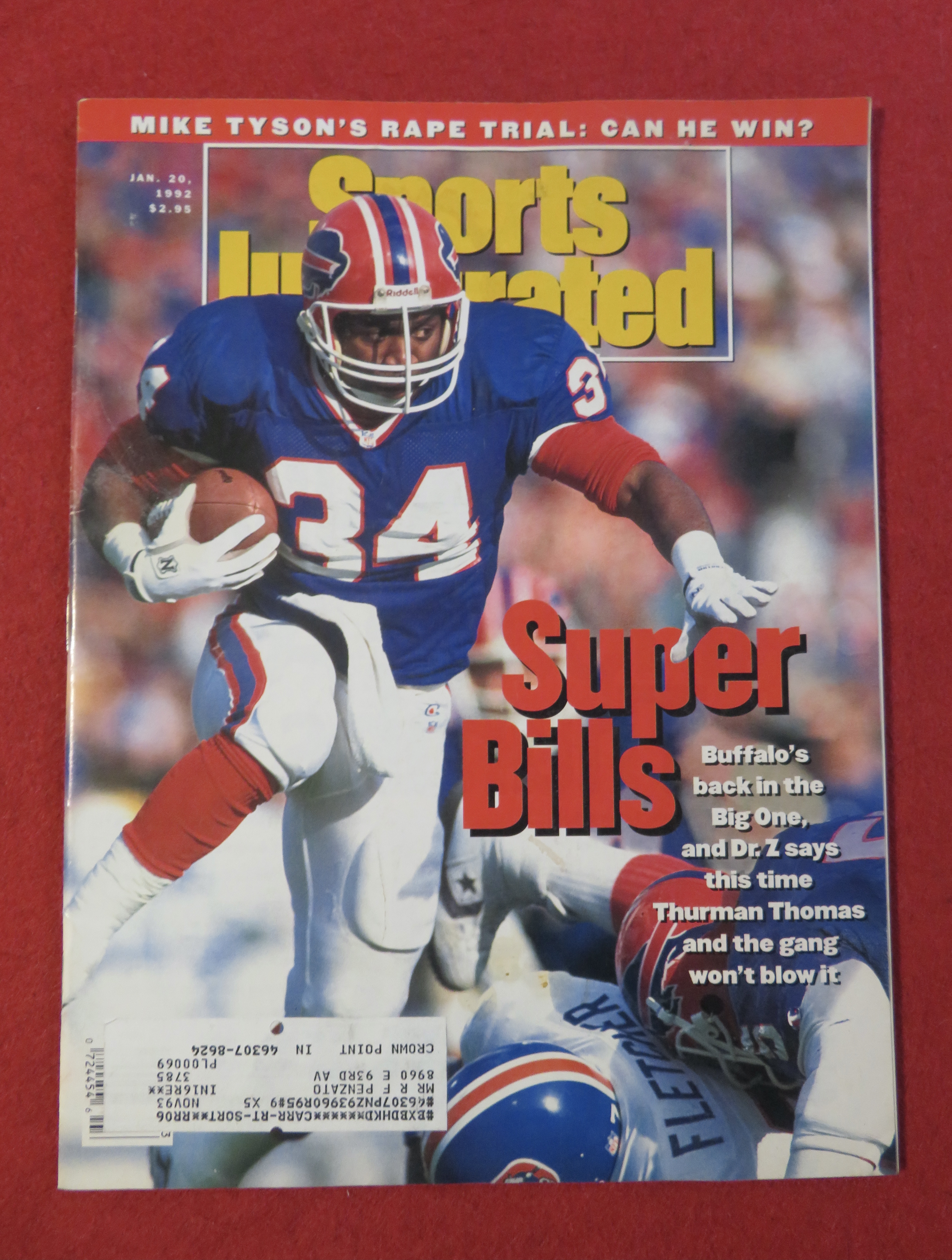 Sport Illustrated Magazine January 20, 1992 Super Bills