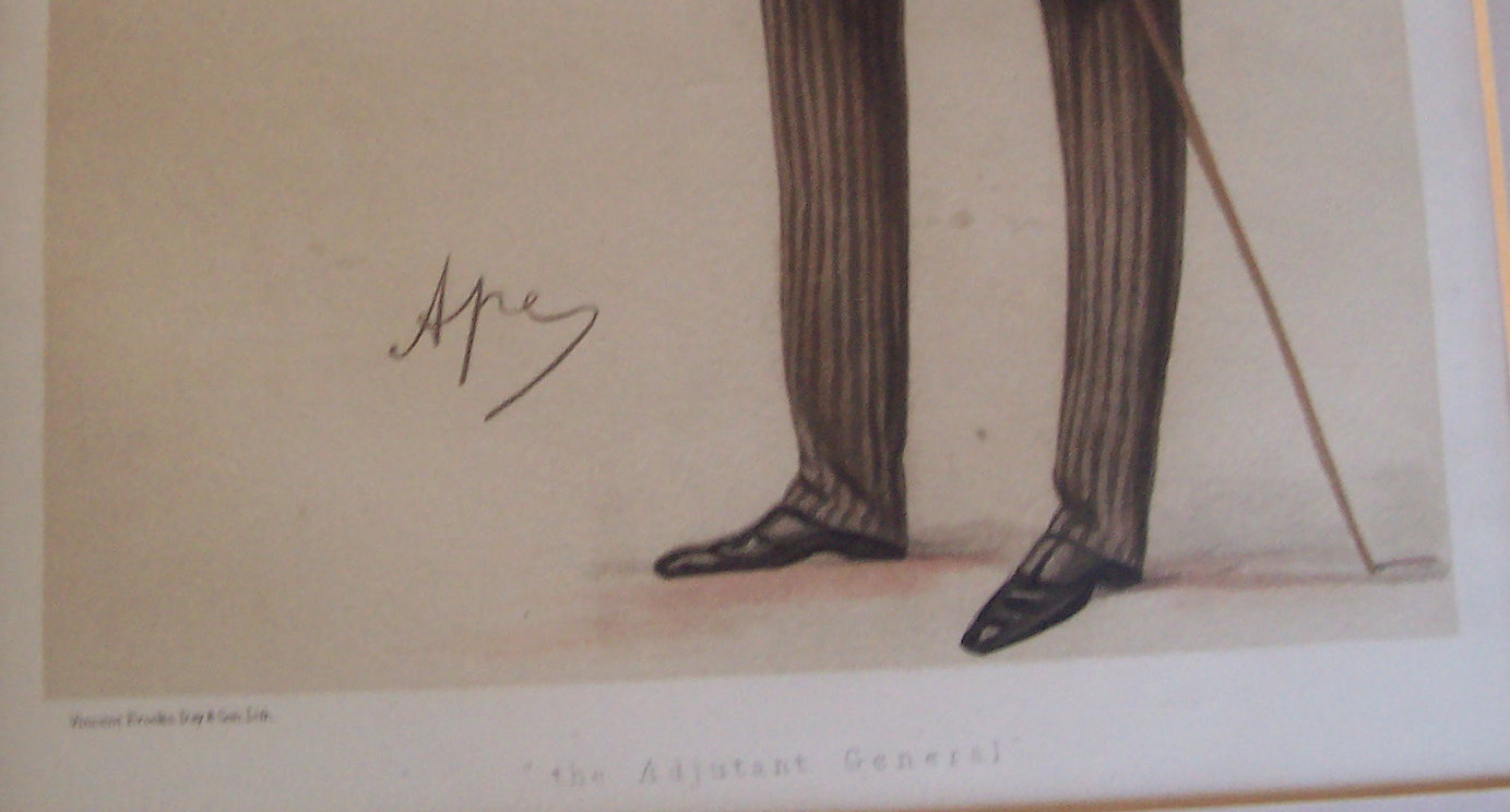 1877 General Sir Charles Henry Ellice Vanity Fair Print