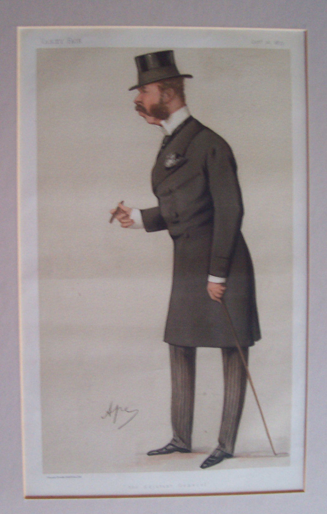 1877 General Sir Charles Henry Ellice Vanity Fair Print