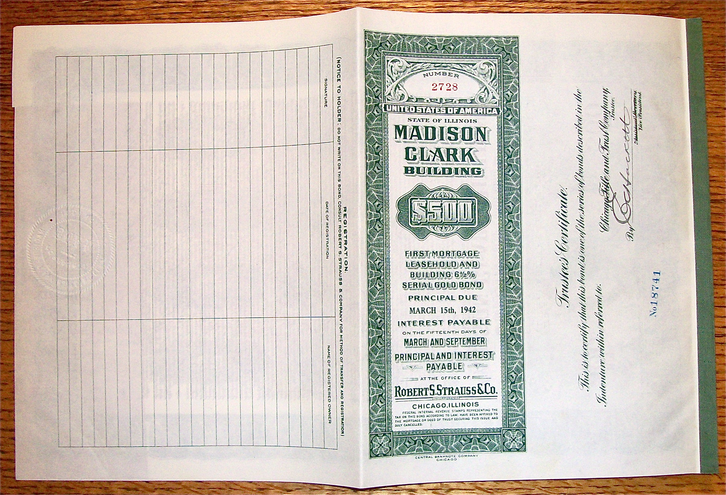1942 Madison Clark Building Gold Bond