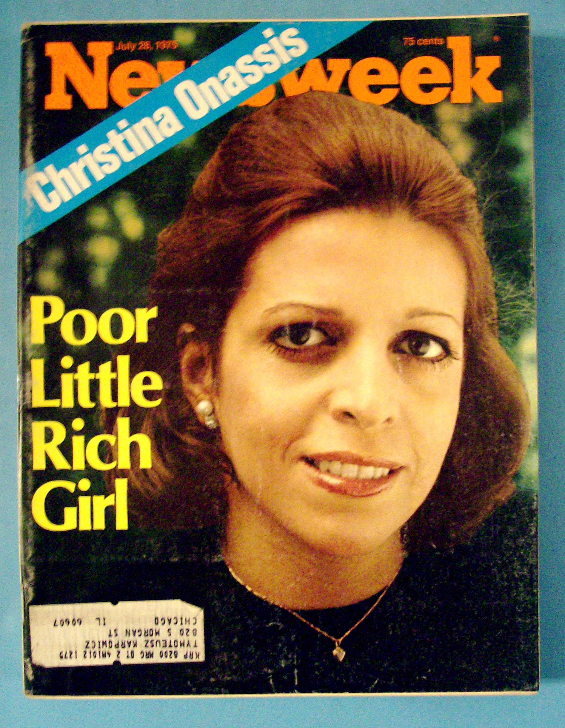 Newsweek Magazine - July 28, 1975 - Christina Onassis