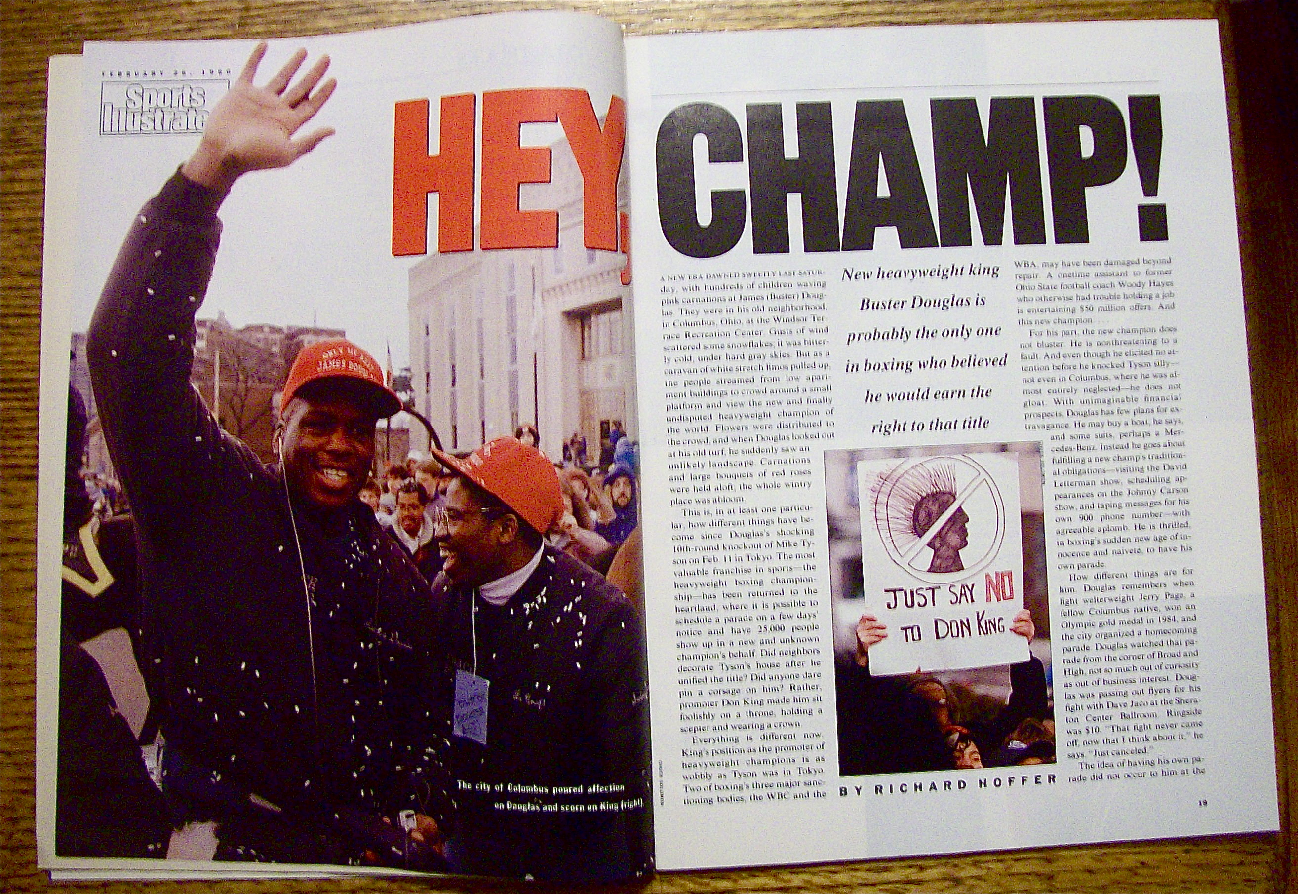 Sport Illustrated Magazine February 26, 1990 Buster D.