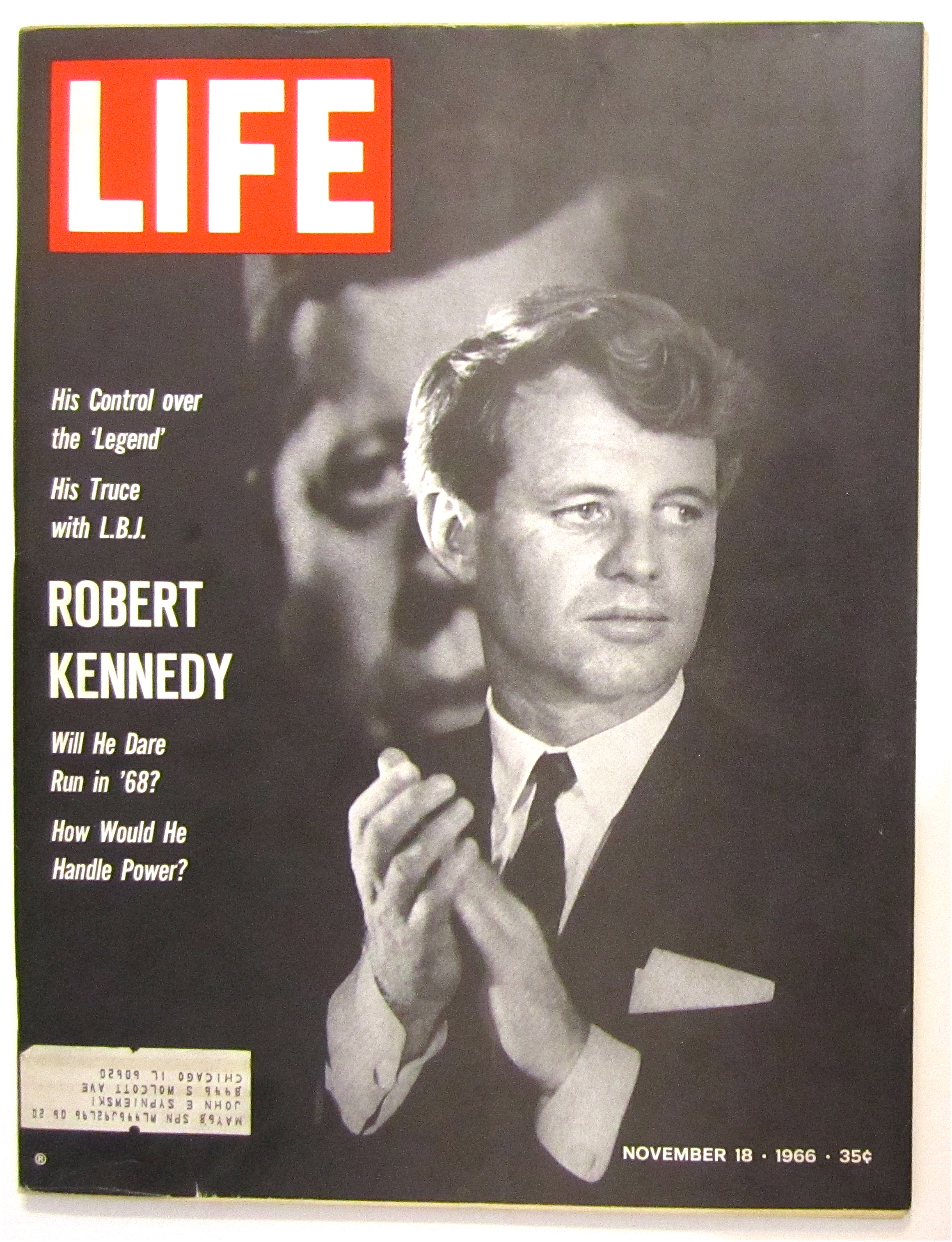 Life Magazine November 18, 1966 Robert Kennedy