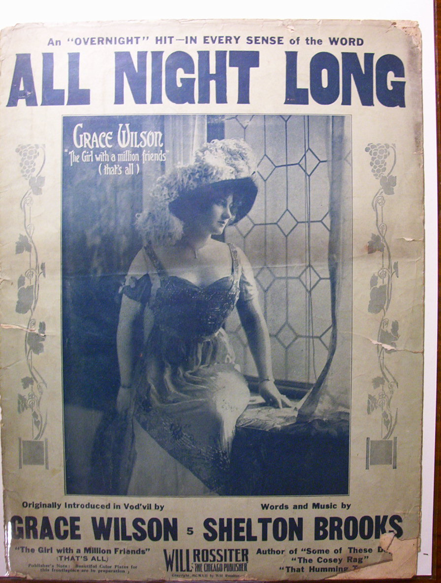 Sheet Music Of 1912 All Night Long