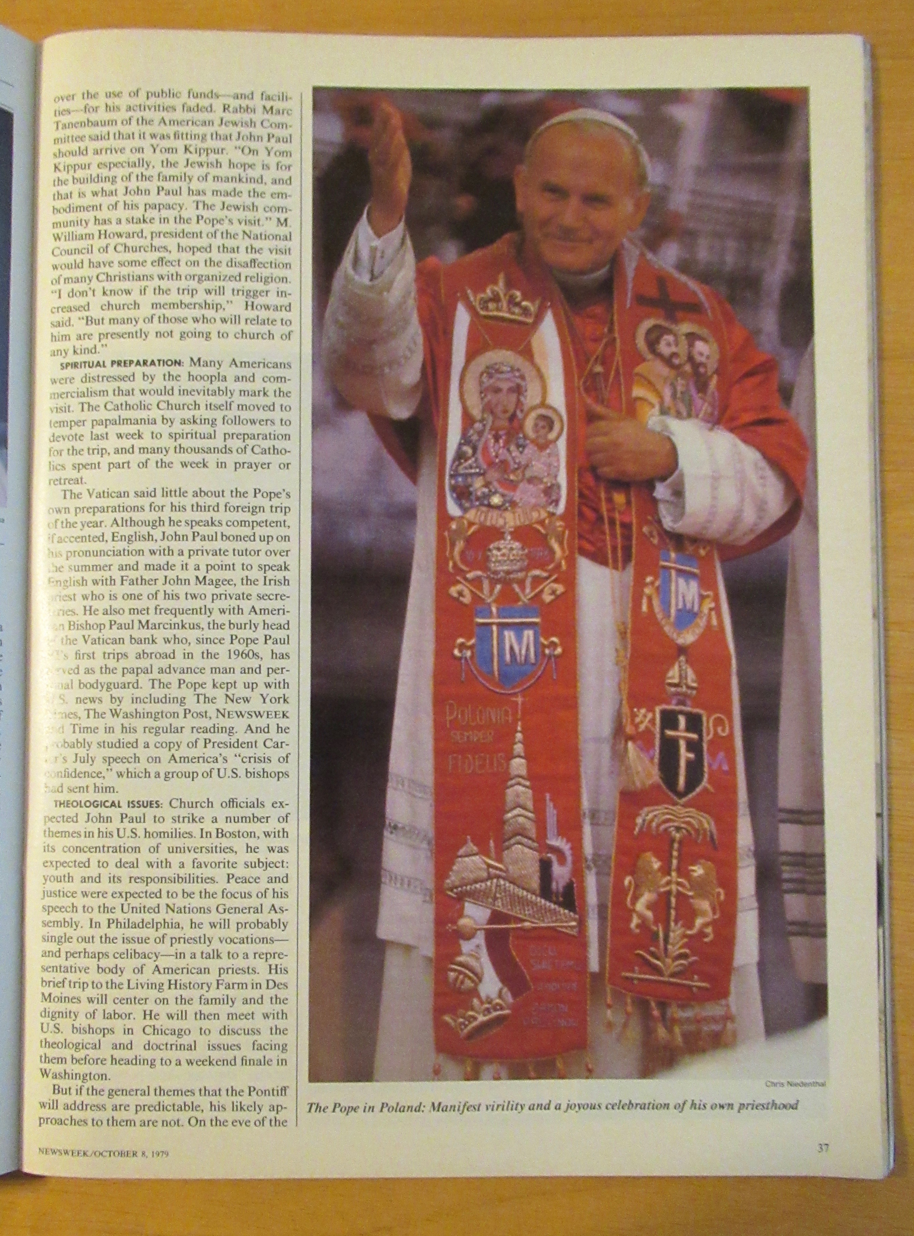 Newsweek Magazine-October 8, 1979-Pope's Historic Visit