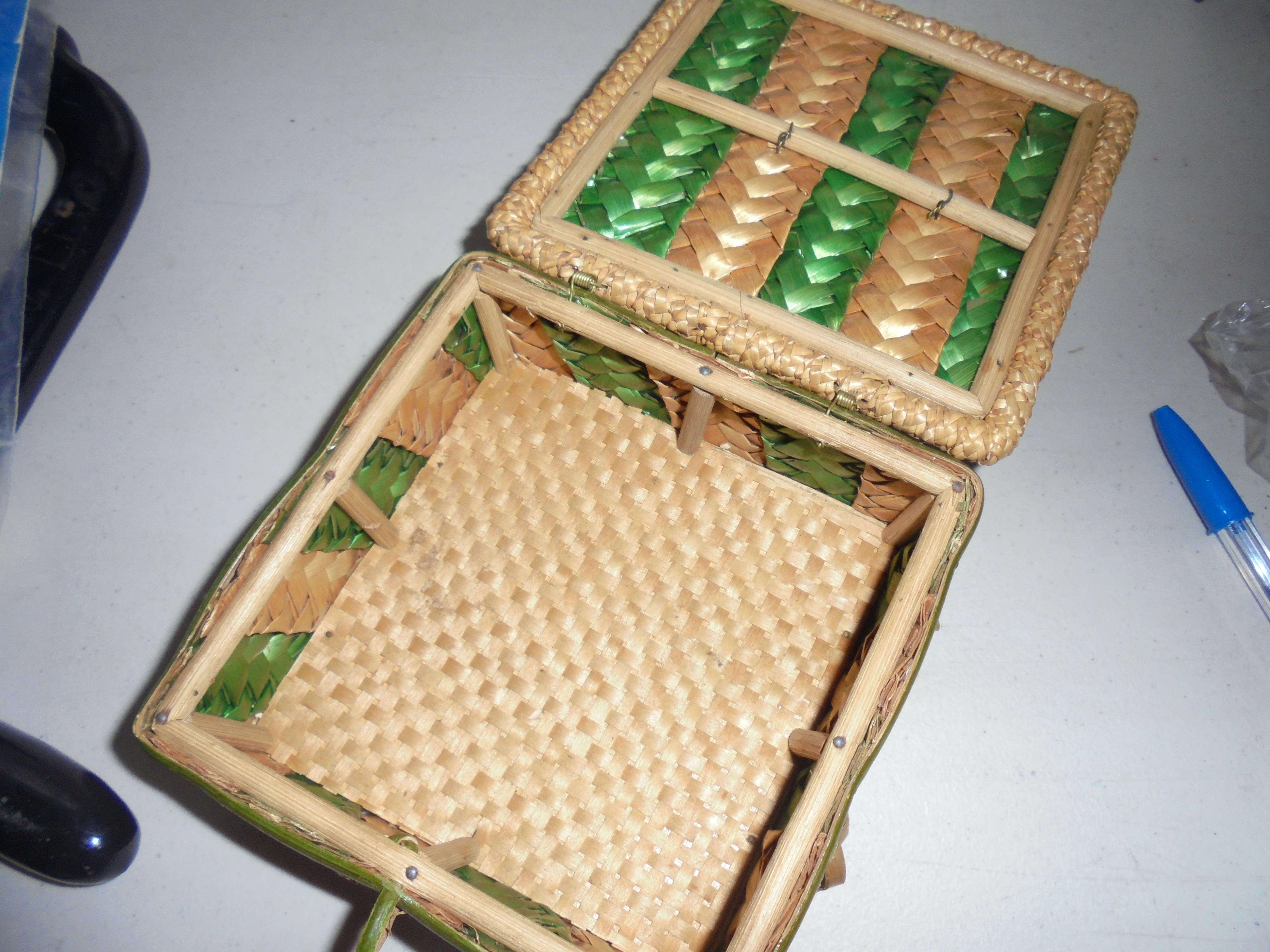 Arts and Crafts Braided Woven Sampler Basket