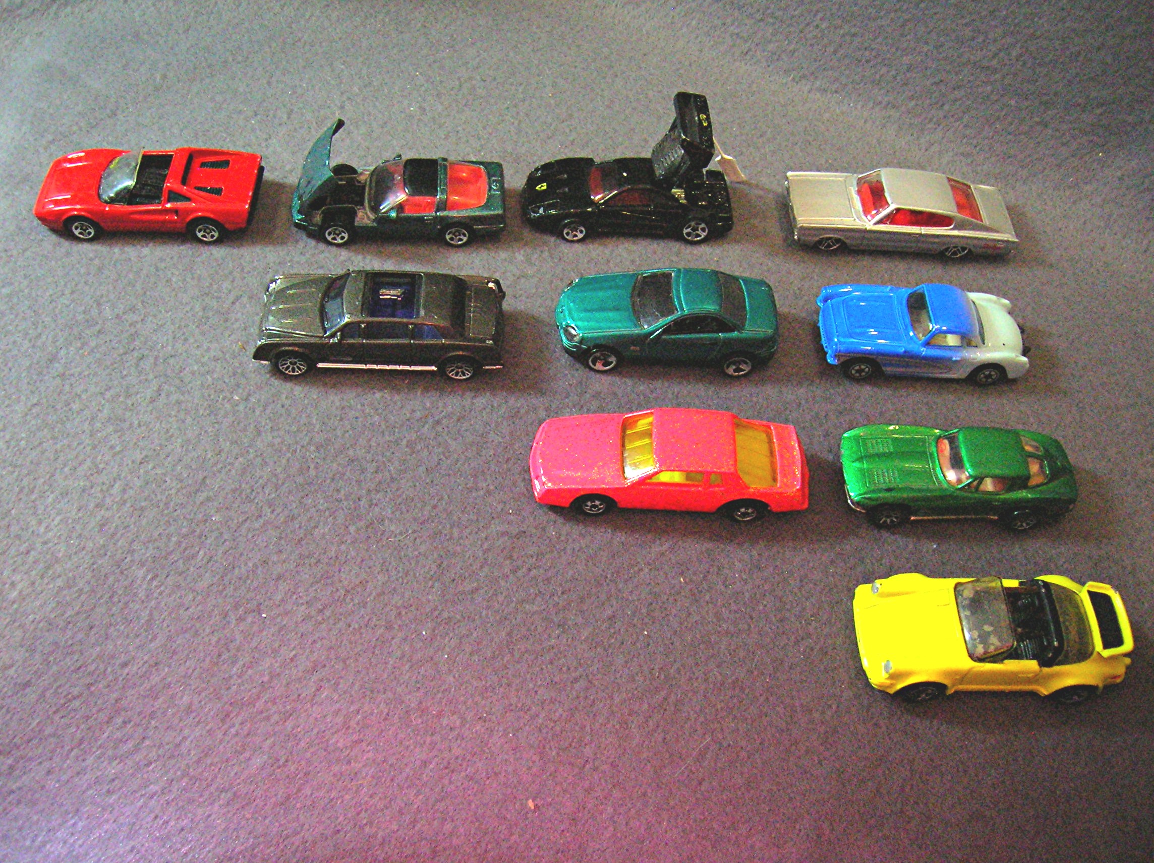 Lot #5 - 10 Diecast, Hot Wheels style toy vehicles