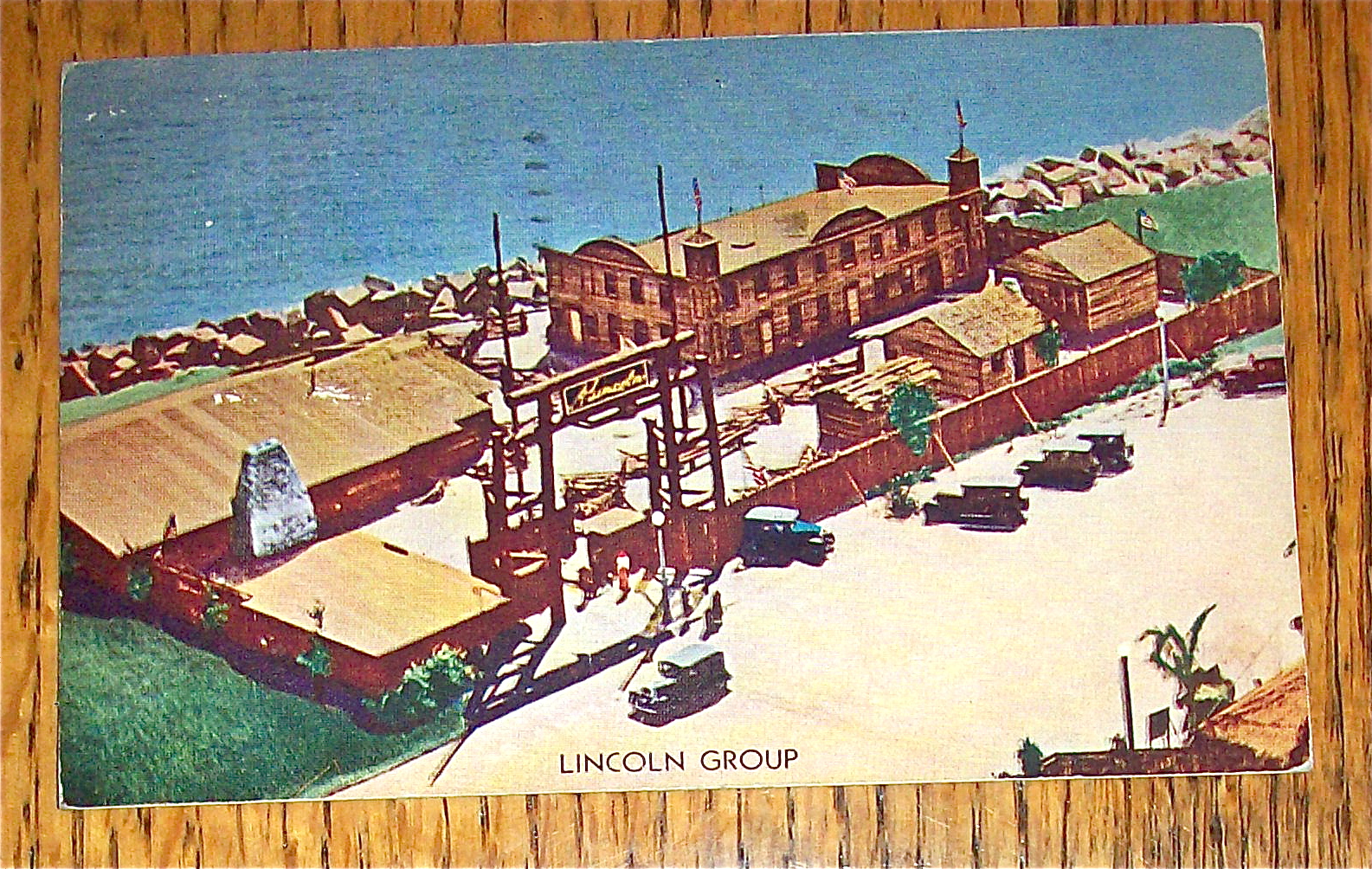 Postcard of The Lincoln Group (1933 Chicago Fair)