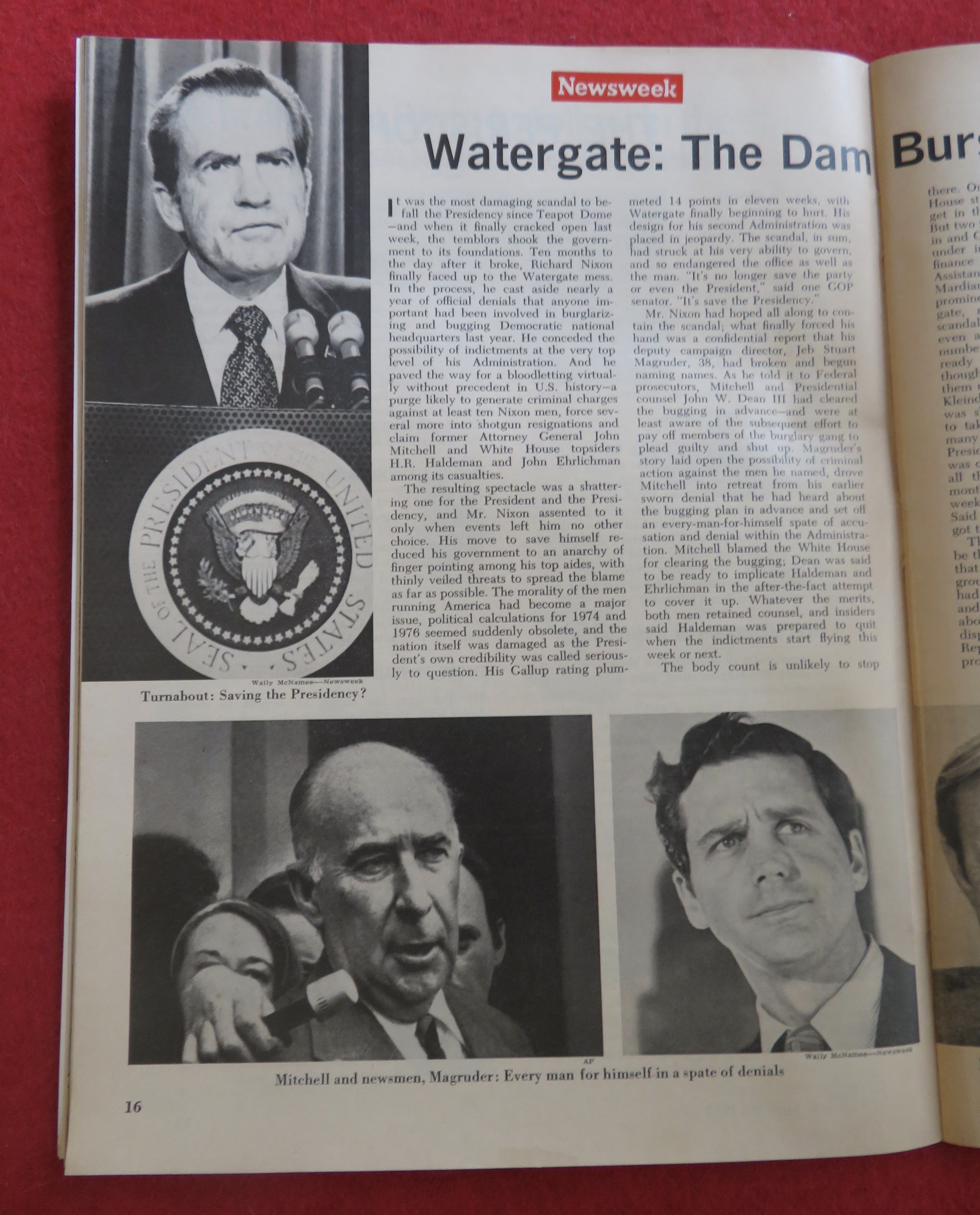 Newsweek Magazine April 30, 1973 Nixon & Watergate