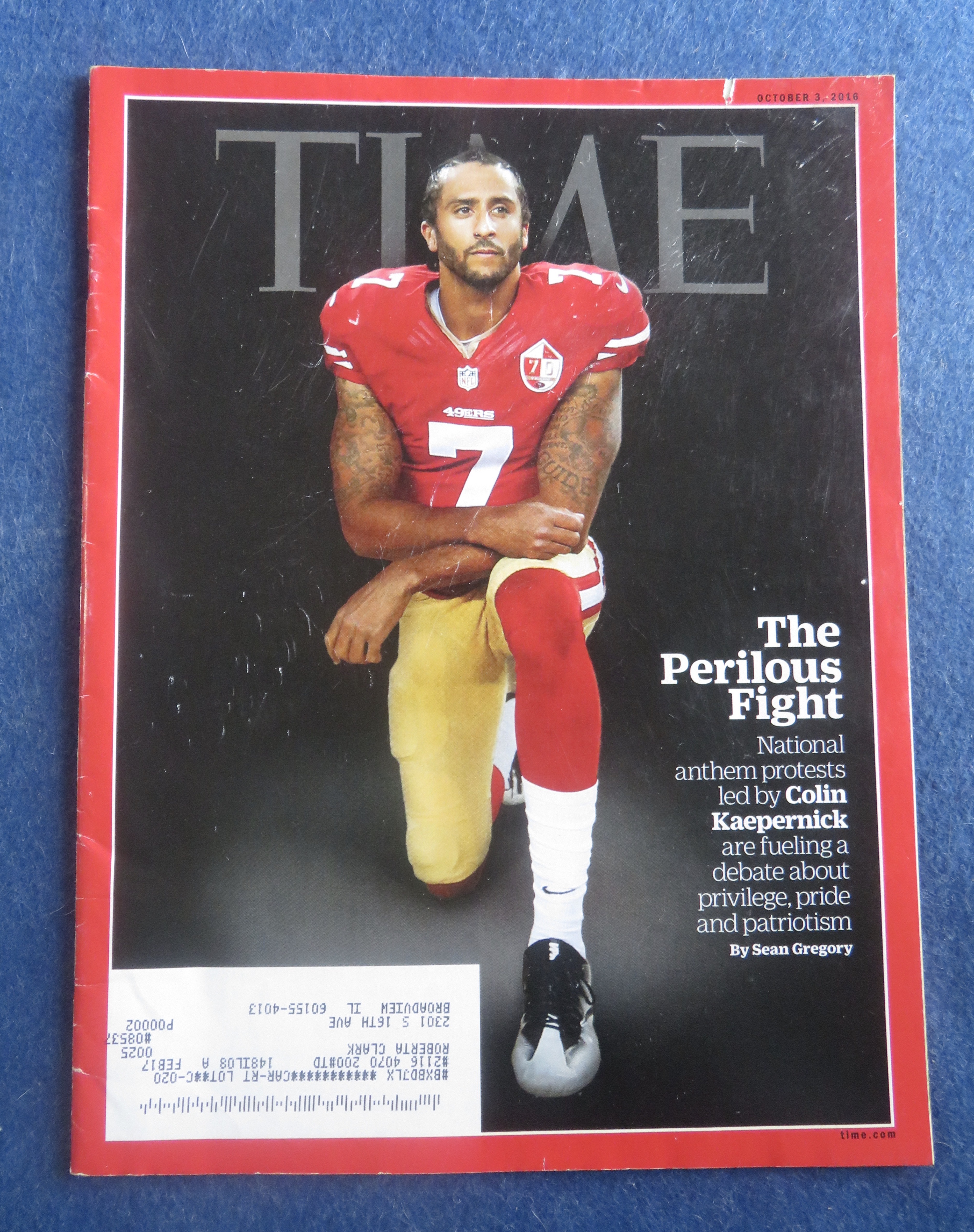 Time Magazine October 3, 2016 Colin Kaepernick