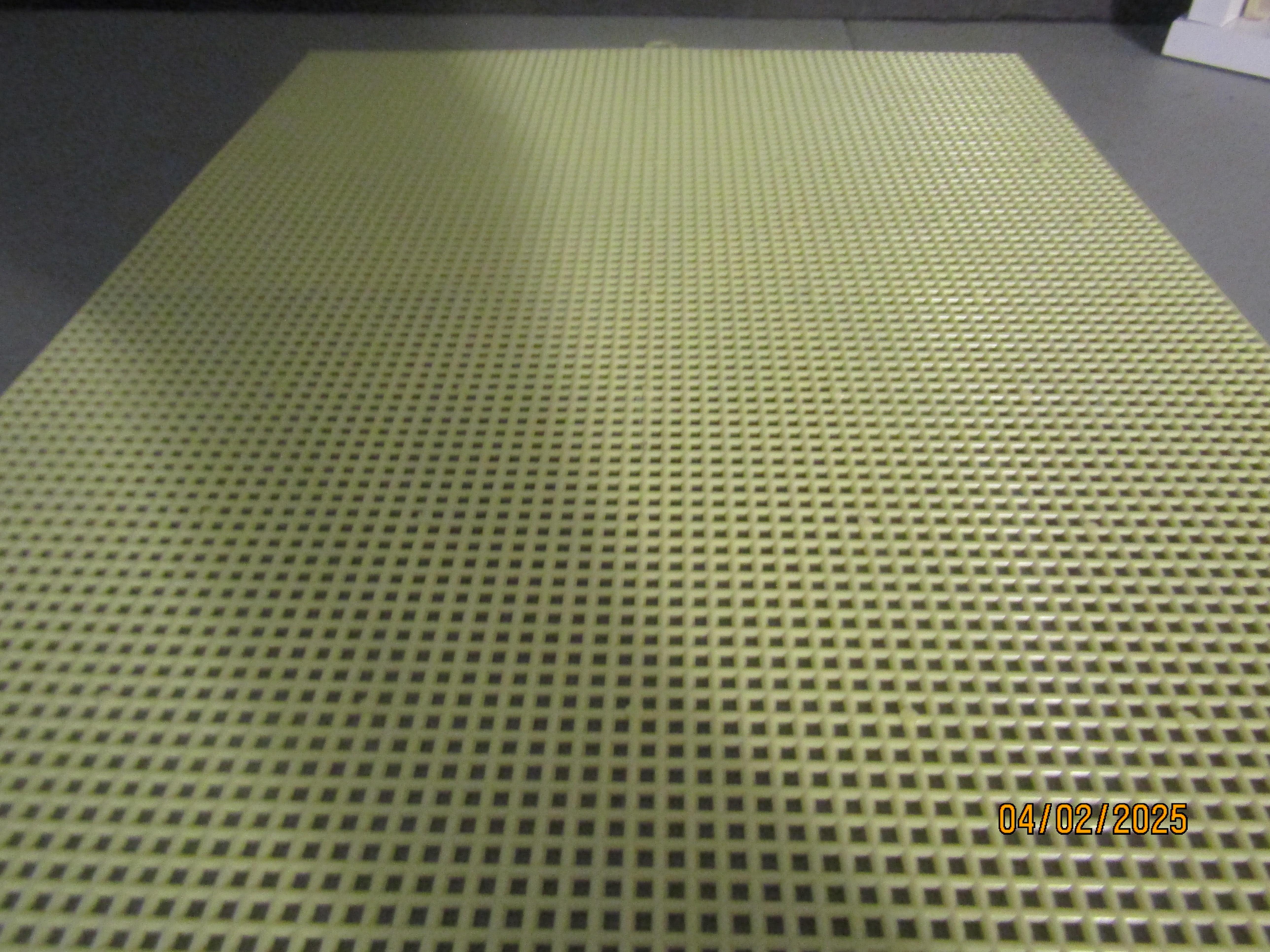 Vintage Miss Yellow  Plastic Canvas Sheet
