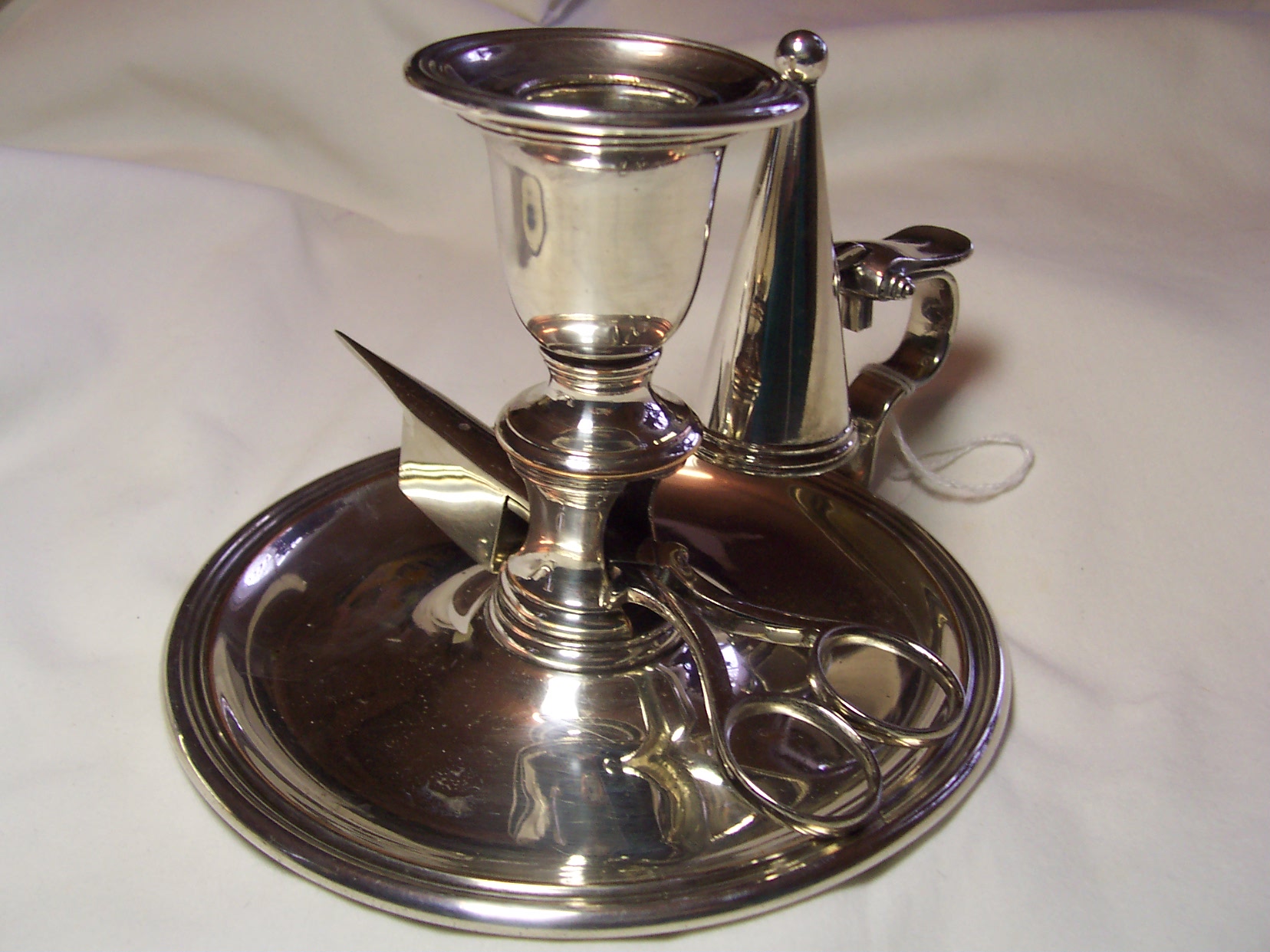 Silver Plated Candle Stick Scissors Snuffer