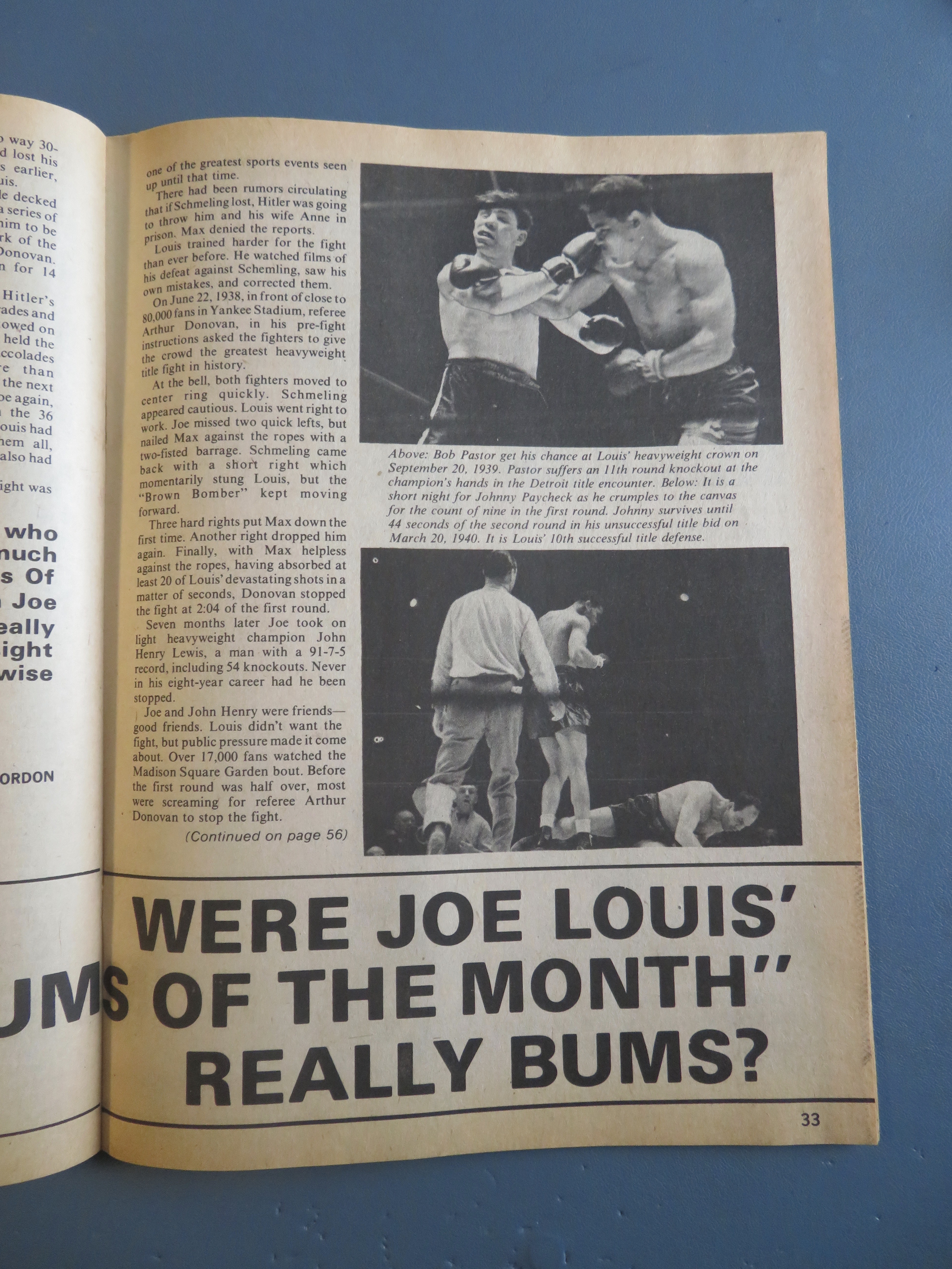 Big Book Of Boxing Magazine November 1975 Frazier/Ali