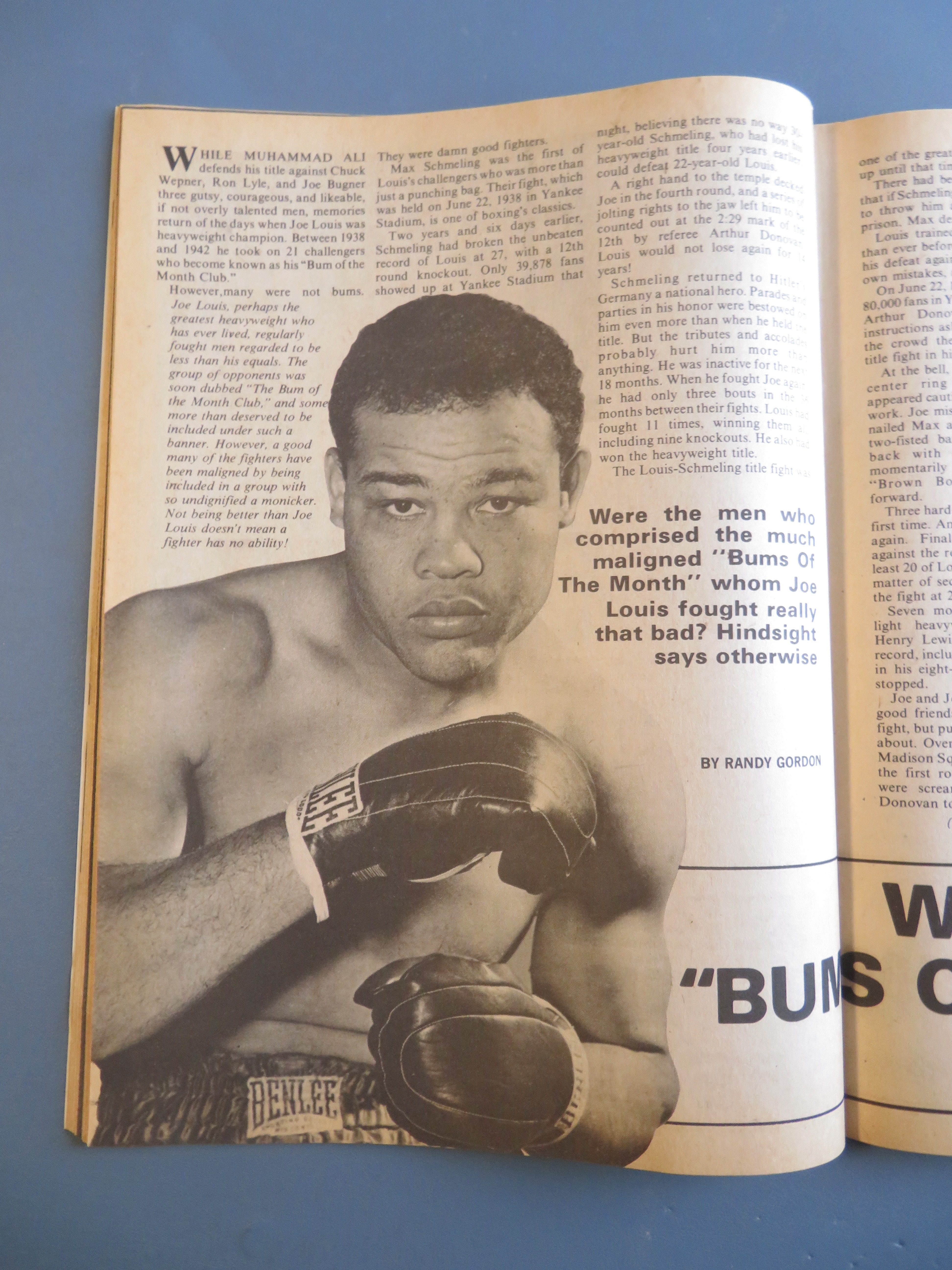 Big Book Of Boxing Magazine November 1975 Frazier/Ali