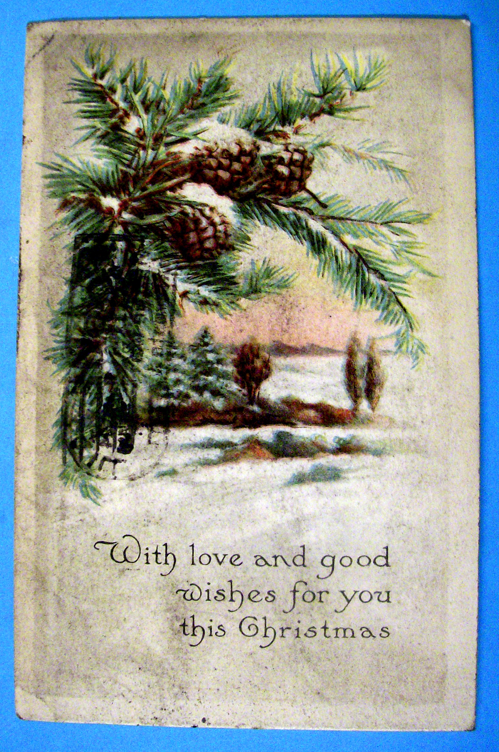 With Love & Good Wishes For Your Christmas Postcard