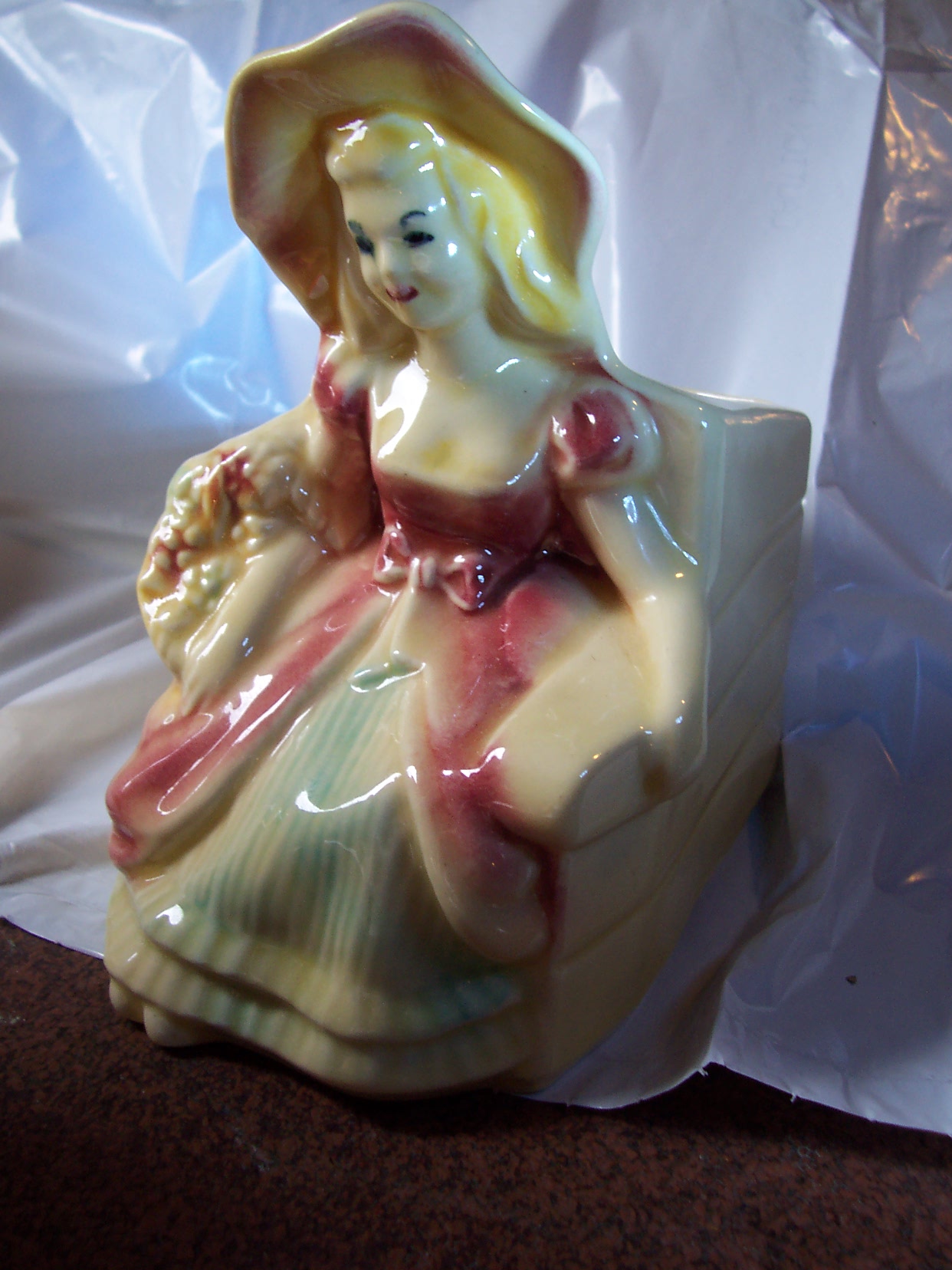 Shawnee Pottery Figural Planter Southern Bell