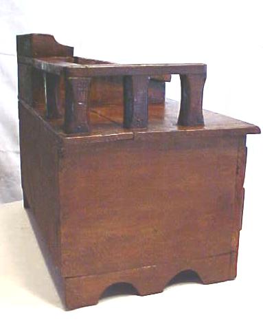 Folk Art Desk Miniature Wood Primitive Large Doll Size