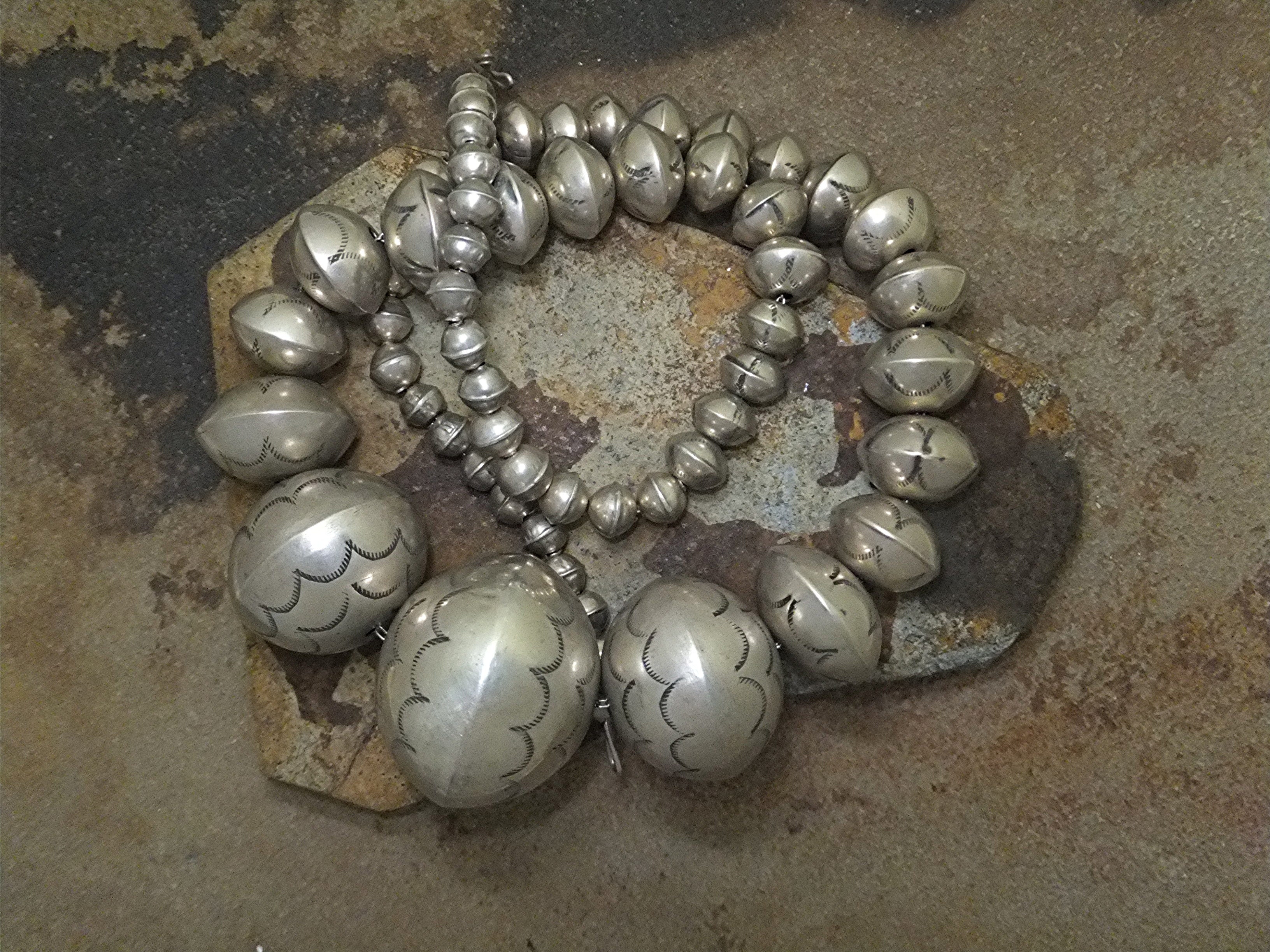 Navajo Pearls Sterling Silver 118 Grams