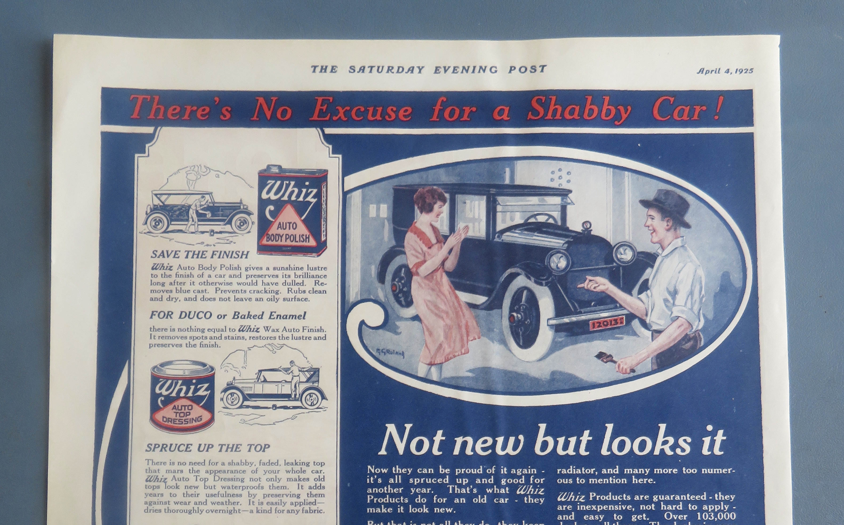 1925 Whiz Auto Products with Polish, Enamel & More
