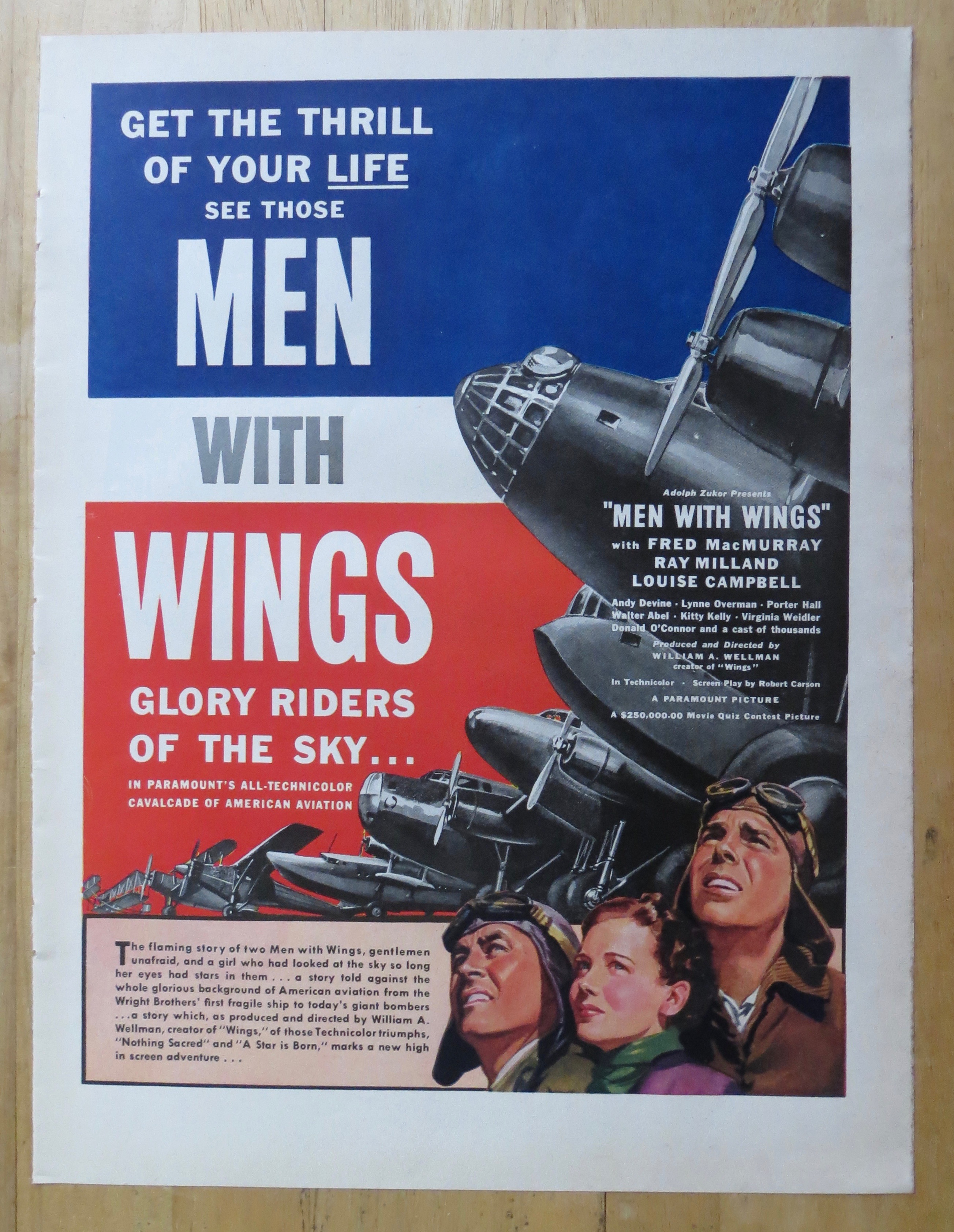 1938 Men With Wings with Fred MacMurray