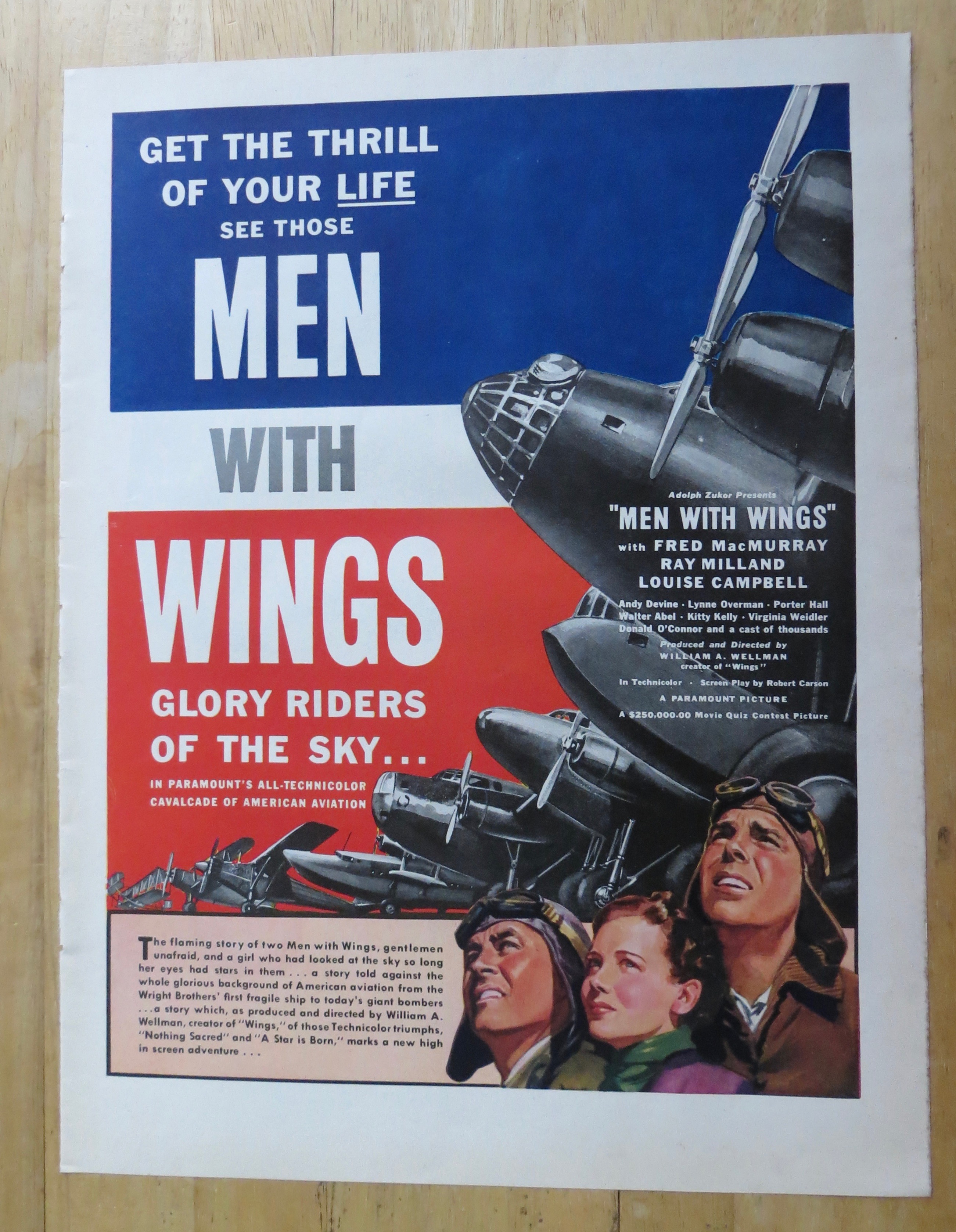 1938 Men With Wings with Fred MacMurray