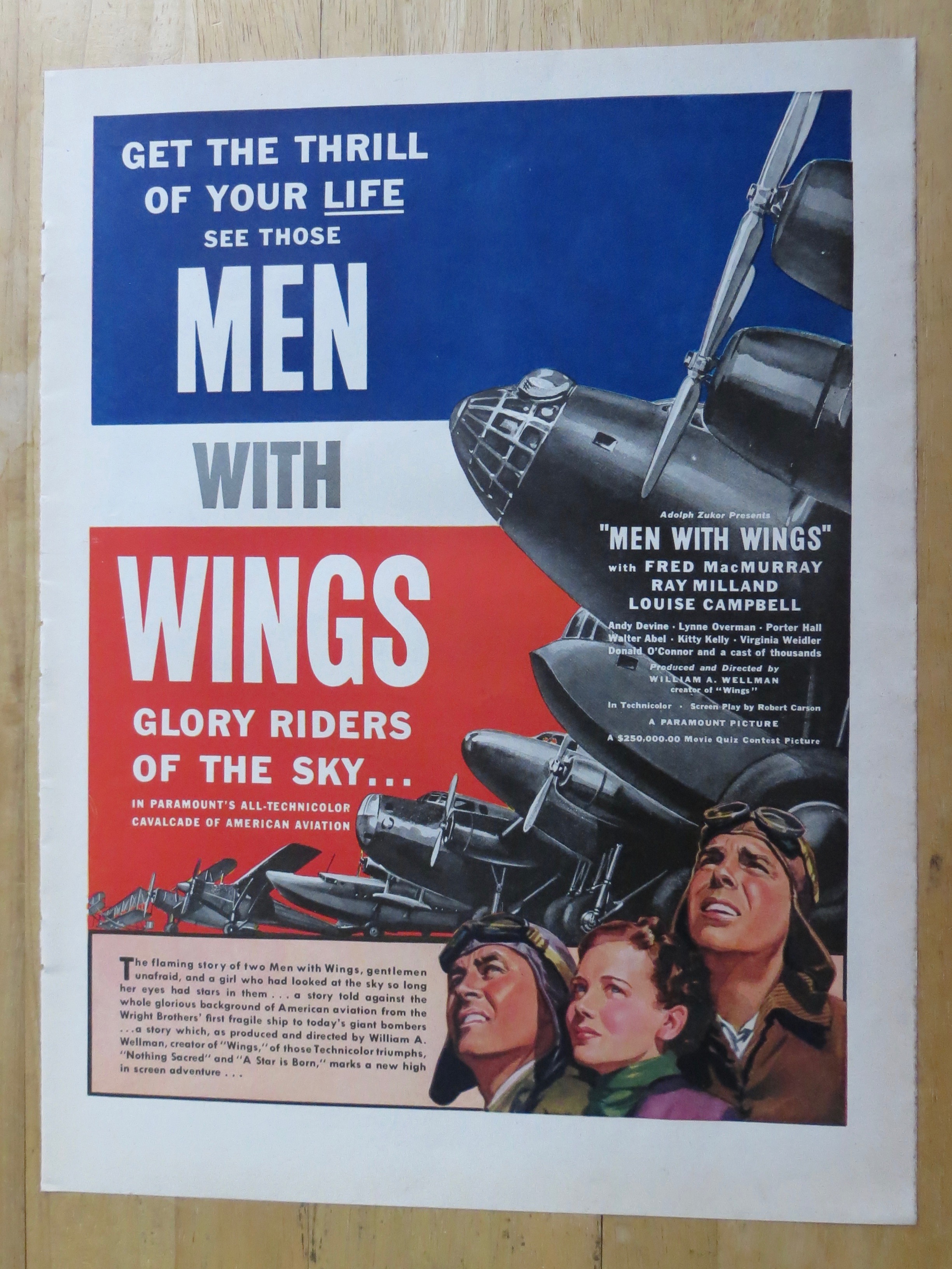 1938 Men With Wings with Fred MacMurray